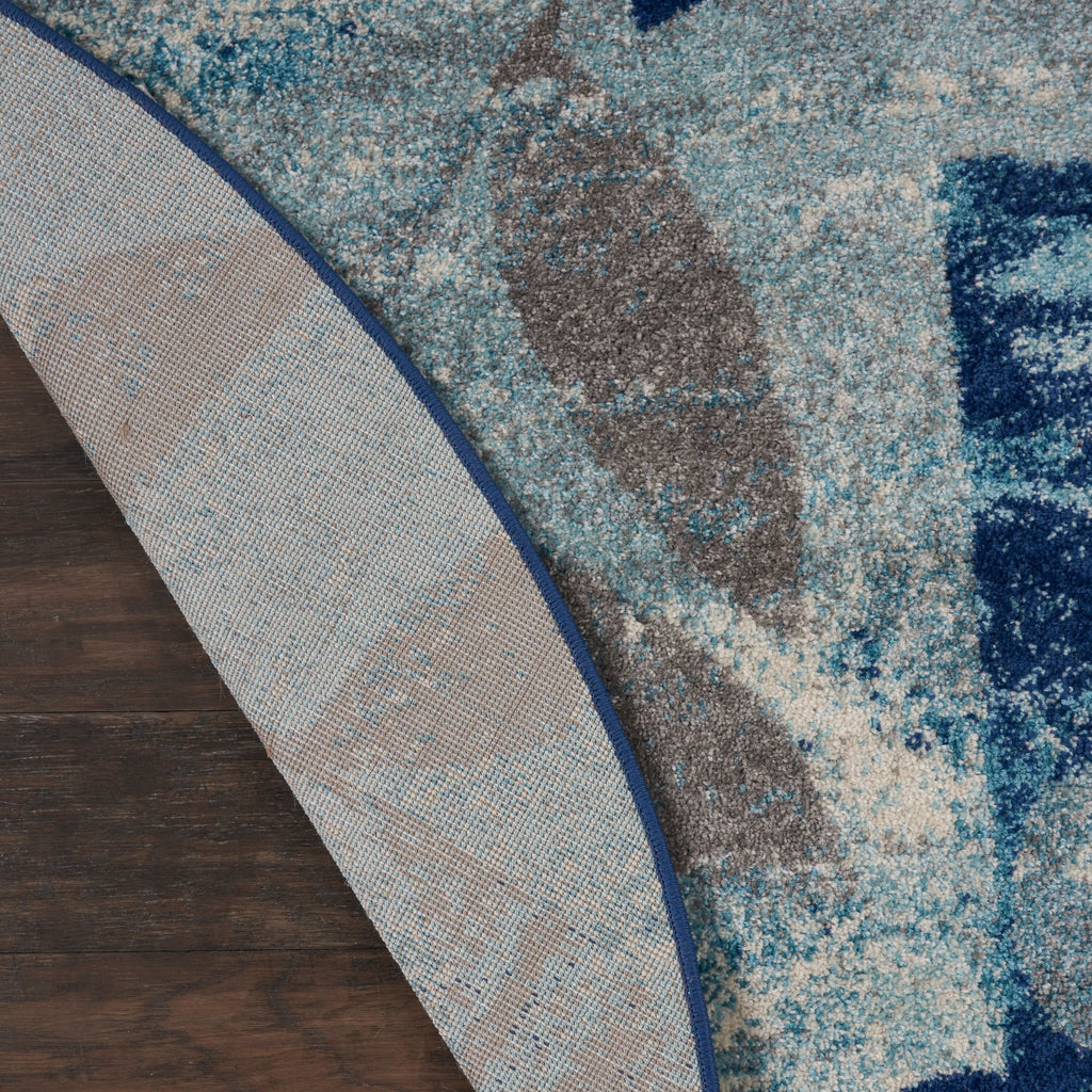 Tapis décoratif à feuilles florales tranquille Nourison