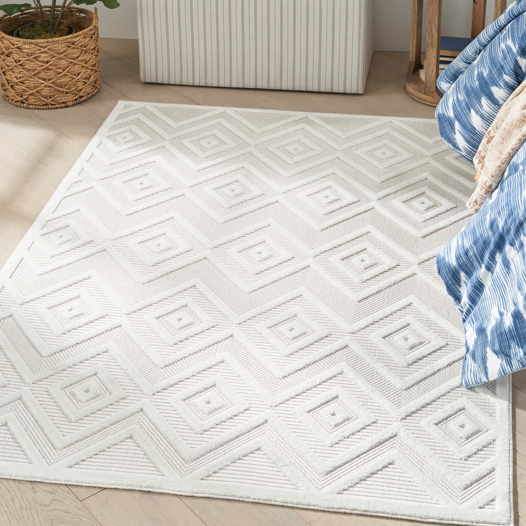 Nourison Versatile Indoor/Outdoor Geometric Flatweave Area Rug