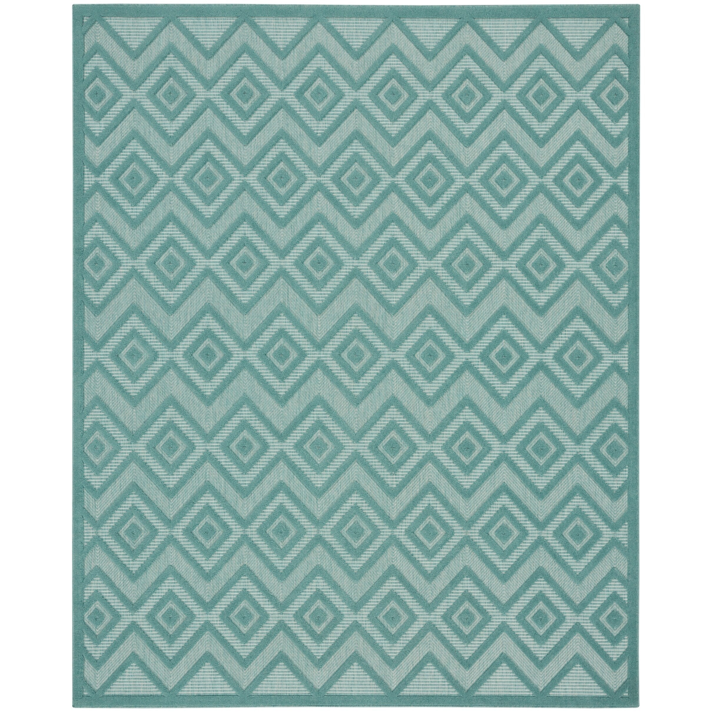 Nourison Versatile Indoor/Outdoor Geometric Flatweave Area Rug