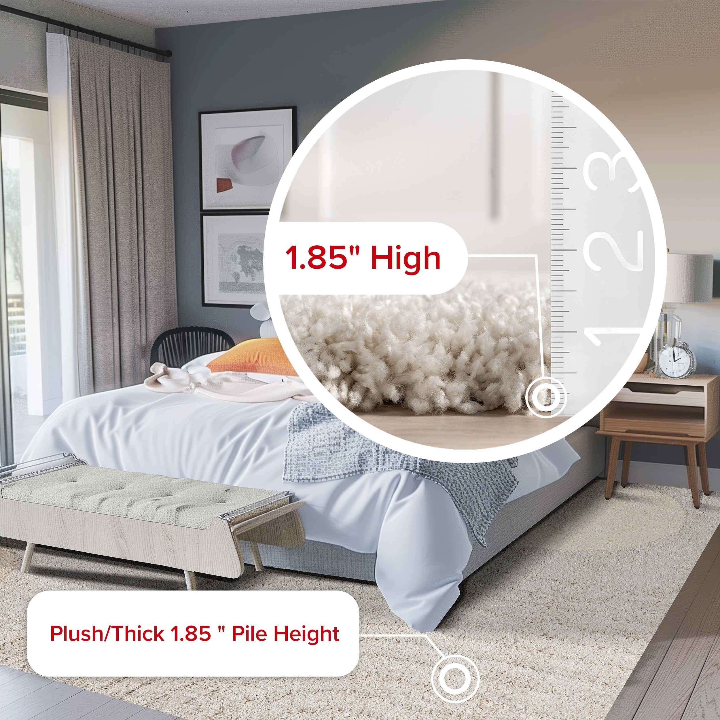 Nuloom Gloria Abstract Shag Area Rug