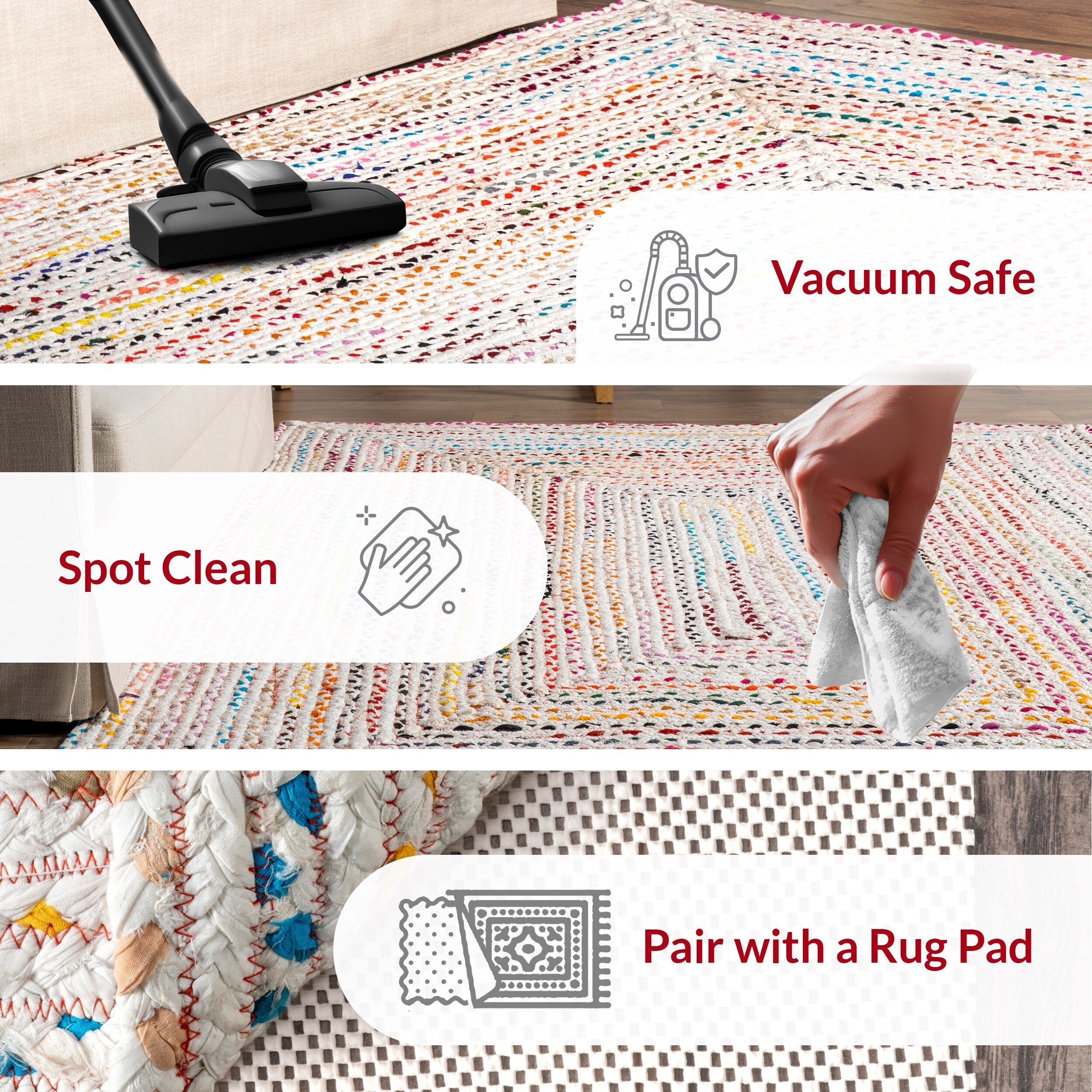 Nuloom Tammara Bohemian Hand Braided Area Rug