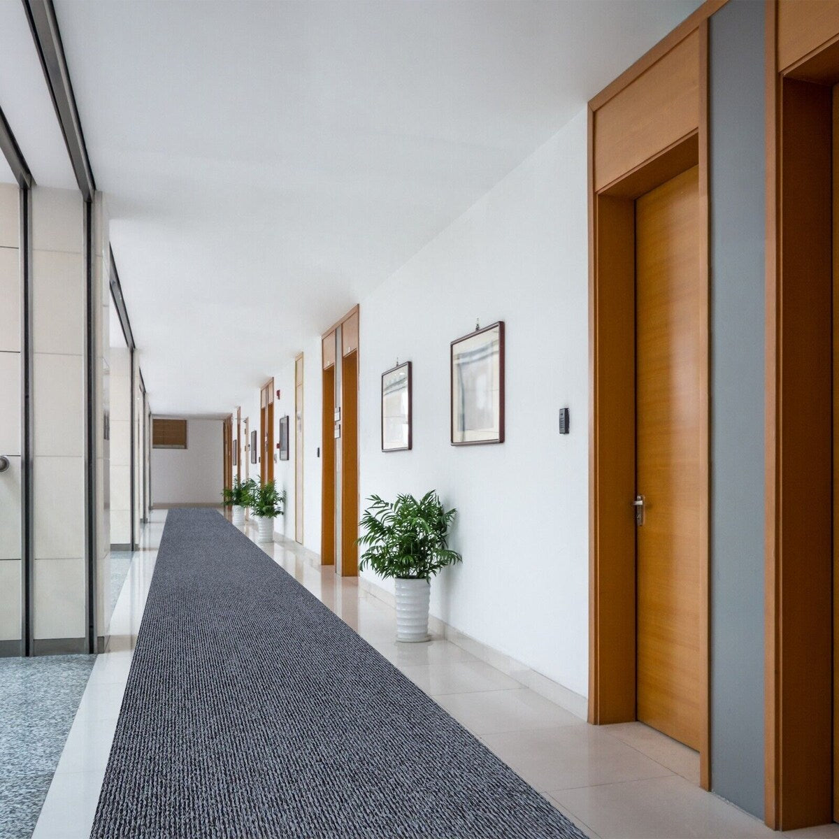 Outdoor/Indoor Custom Size Carpet Runner Rug 36'' wide x your choice of length with Non-Slip PVC Backing