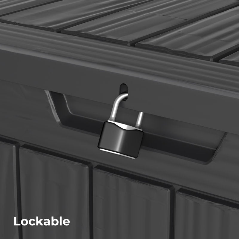 Outdoor Patio Storage Resin Lockable Deck Box