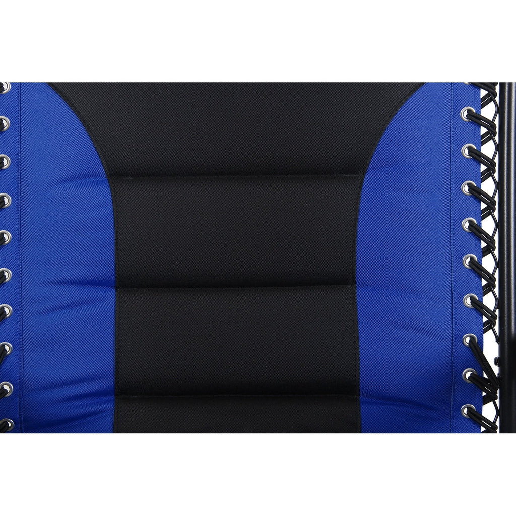 Oversize XL Padded Zero Gravity Lounge Chair Wider Armrest Adjustable Recliner with Cup Holder - N/A