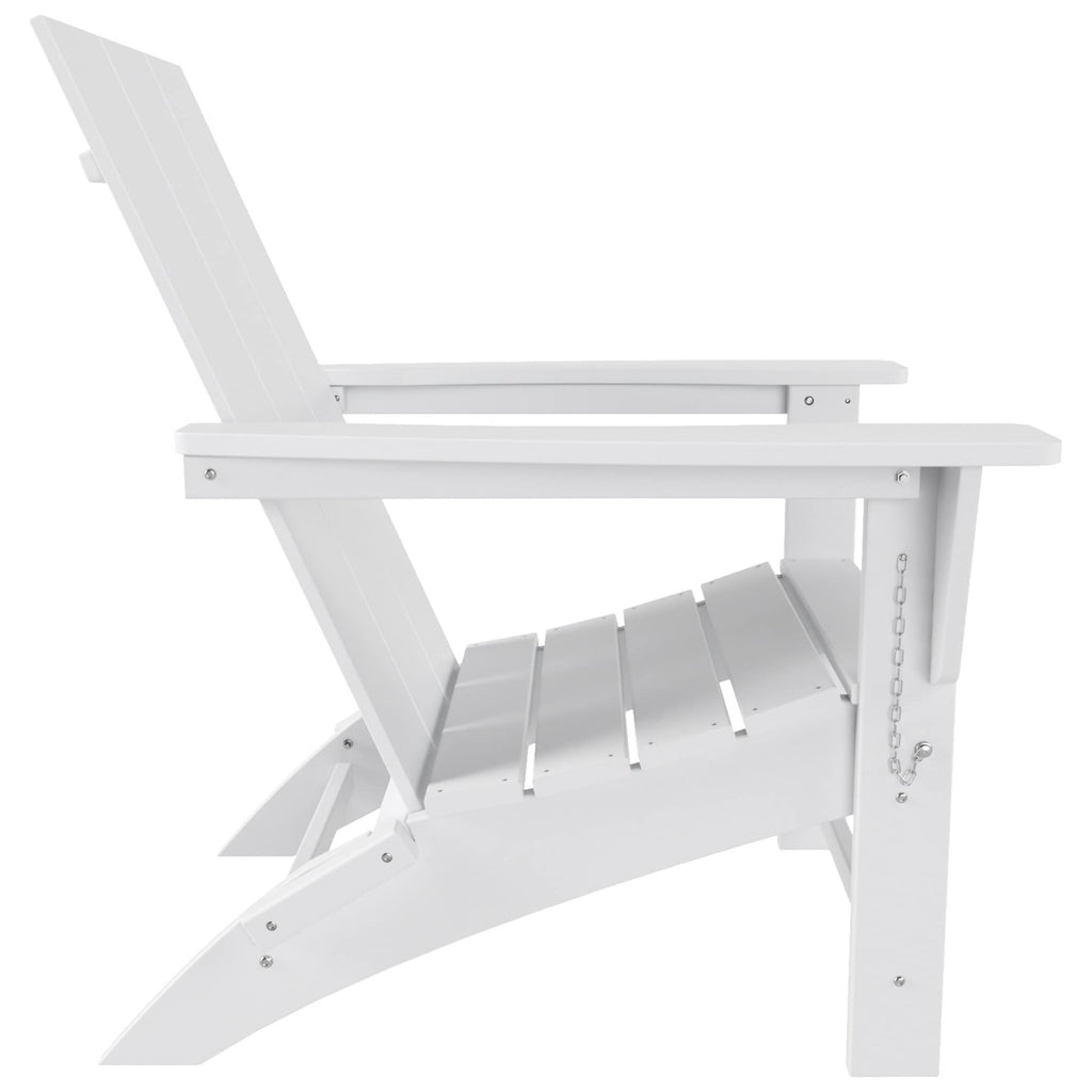 Chaise Adirondack pliante Polytrends Shoreside moderne et écologique, idéale pour les commerces et les résidences, toutes saisons