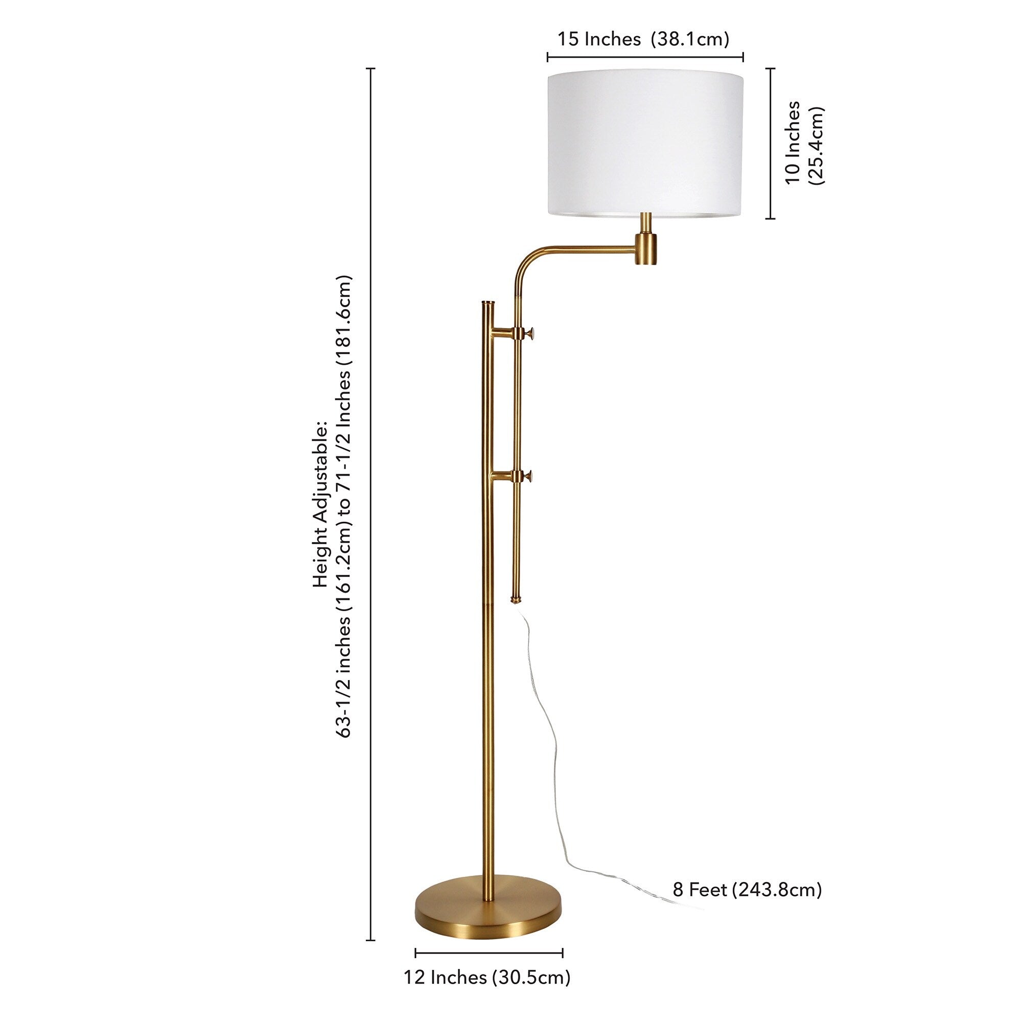 Polly Height Adjustable Floor Lamp