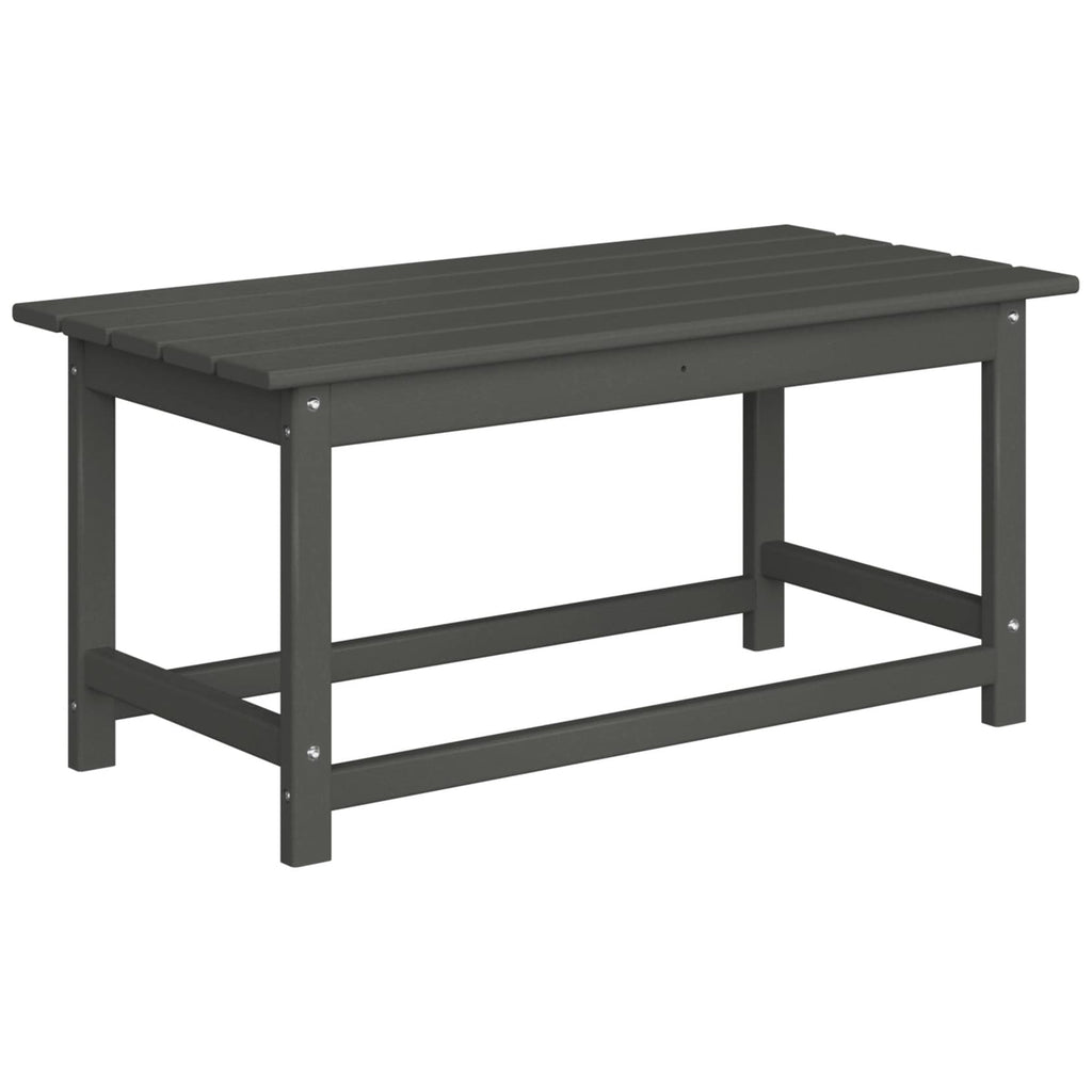 Polytrends Laguna Hdpe All Weather Outdoor Patio Rectangular Coffee Table