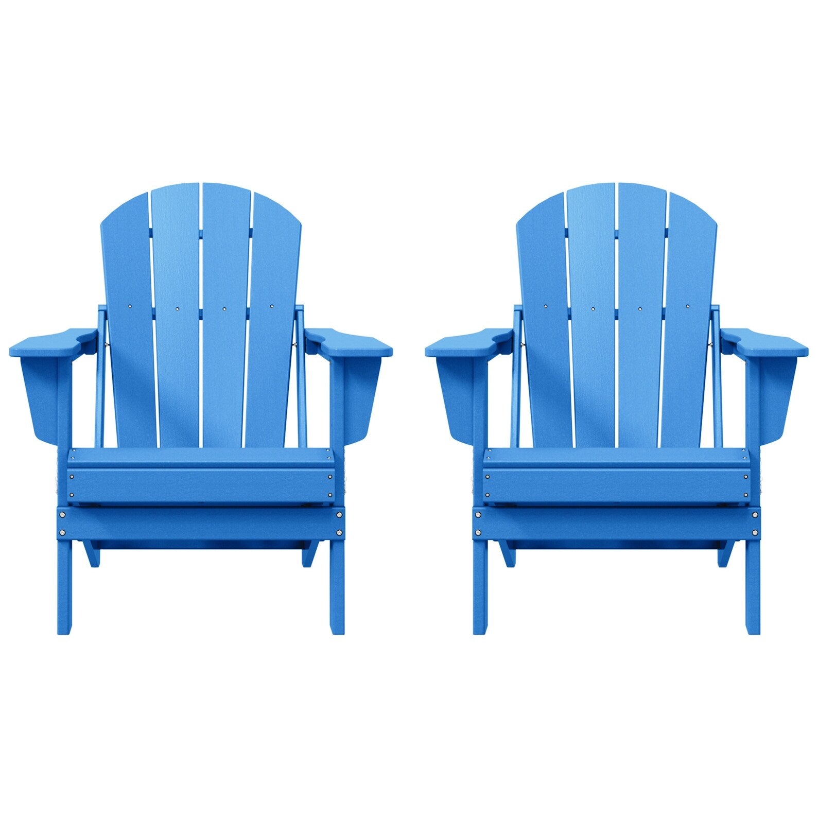 Chaises pliantes Adirondack Polytrends Laguna résistantes aux intempéries (lot de 2)