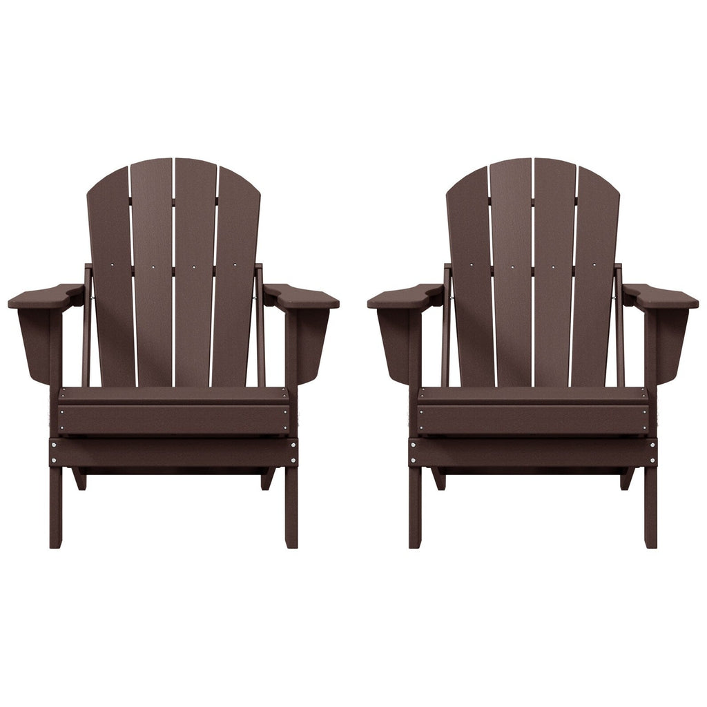 Chaises pliantes Adirondack Polytrends Laguna résistantes aux intempéries (lot de 2)