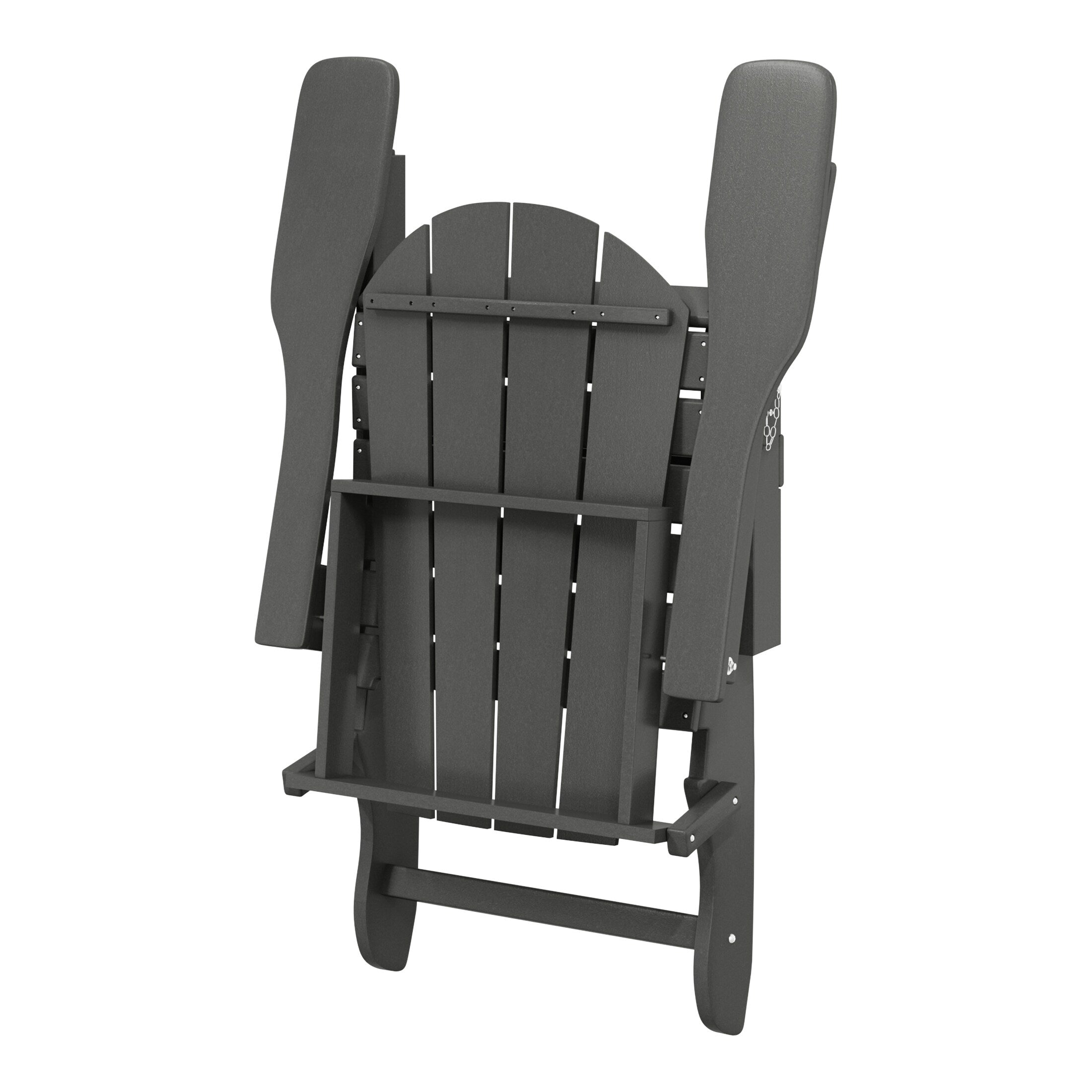 Chaises pliantes Adirondack Polytrends Laguna résistantes aux intempéries (lot de 4)