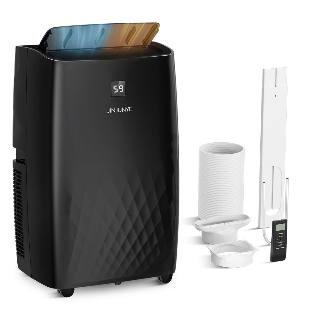 Climatiseur portatif avec chauffage – 12 000 BTU de refroidissement et 10 000 BTU de chauffage pour pièces jusqu'à 700 pi²