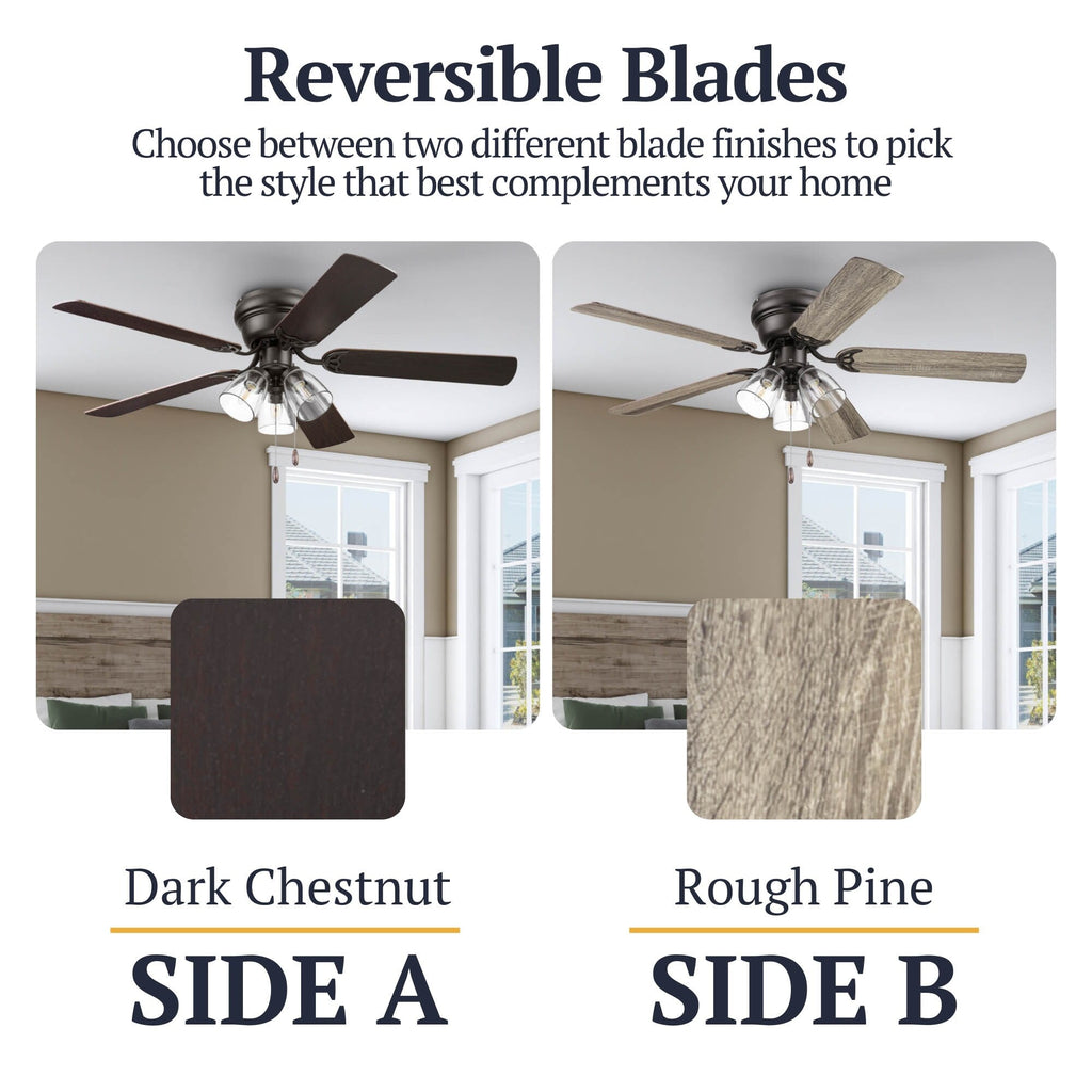 Prominence Home Renton Traditional Farmhouse Indoor Ceiling Fan