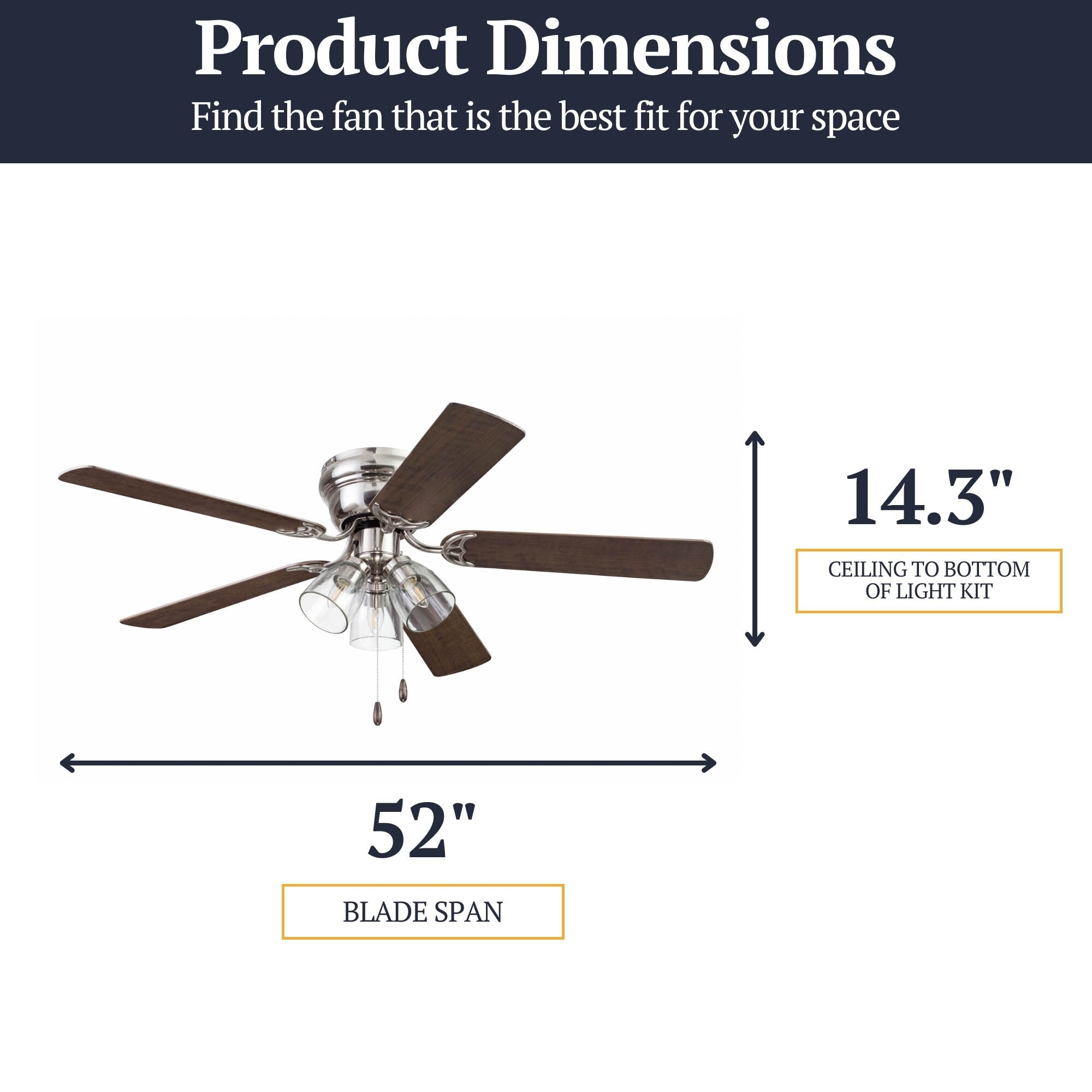 Prominence Home Renton Traditional Farmhouse Indoor Ceiling Fan