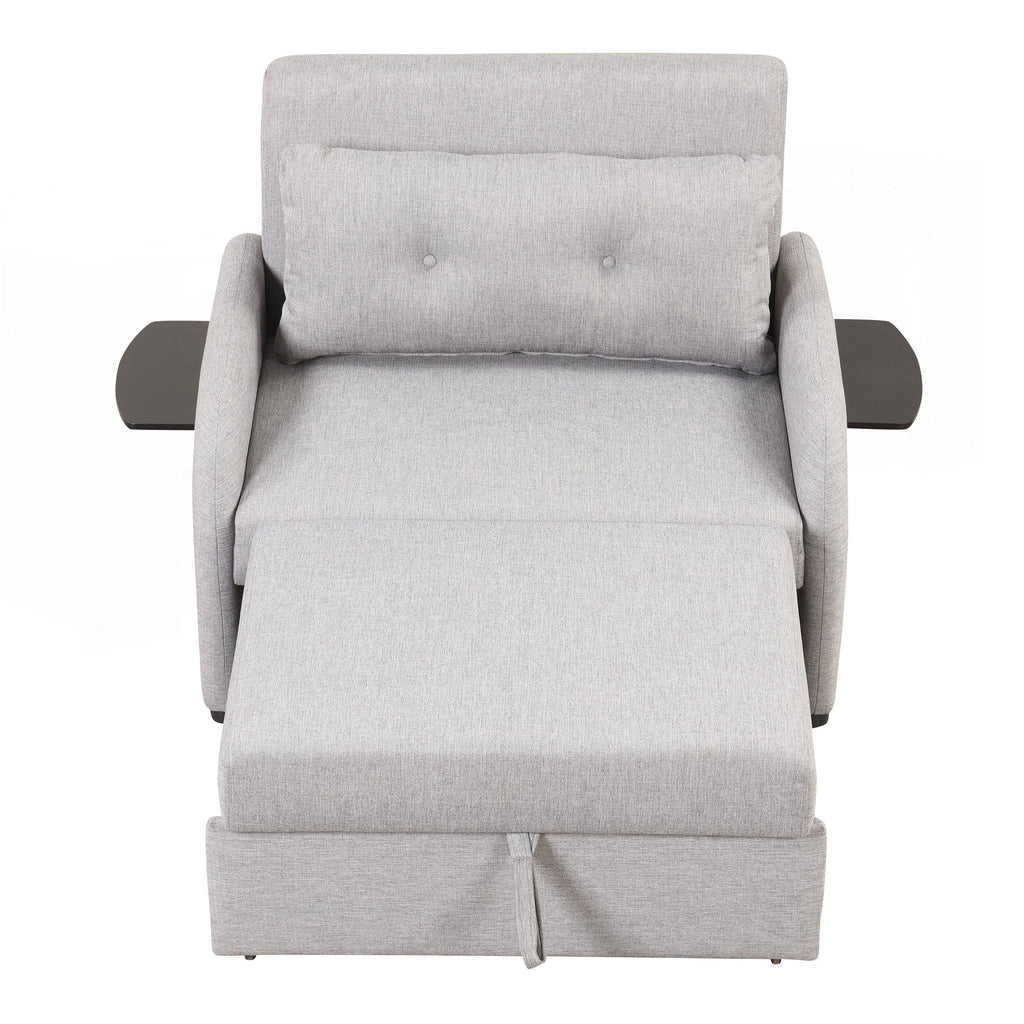 Pull Out Sofa Sleeper 3 in 1 with 2 Wing Table