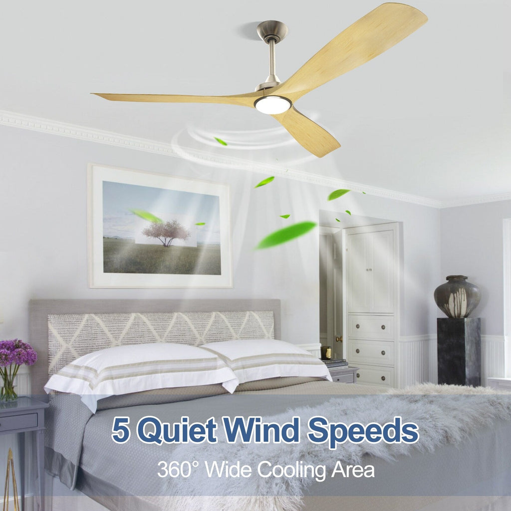 Ventilateur de plafond à distance avec lumières encastrées