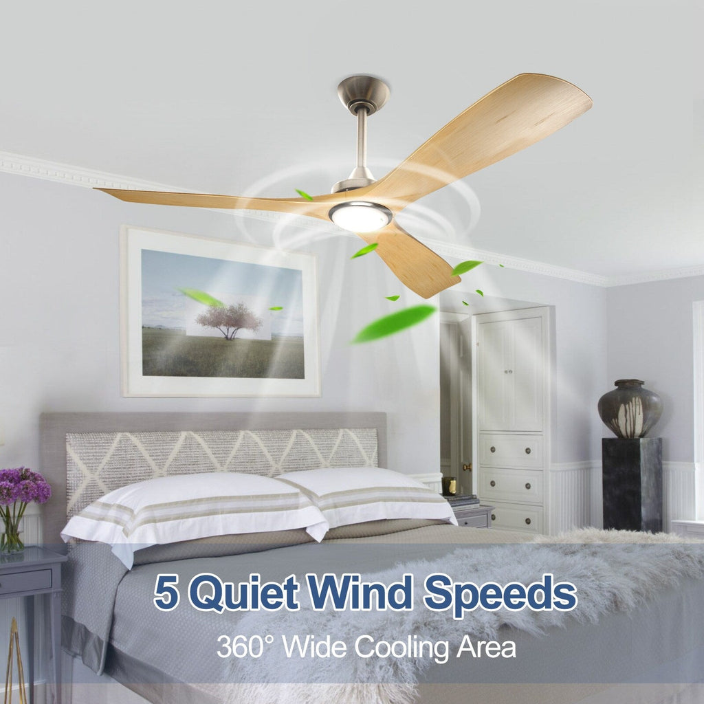 Ventilateur de plafond à distance avec lumières encastrées