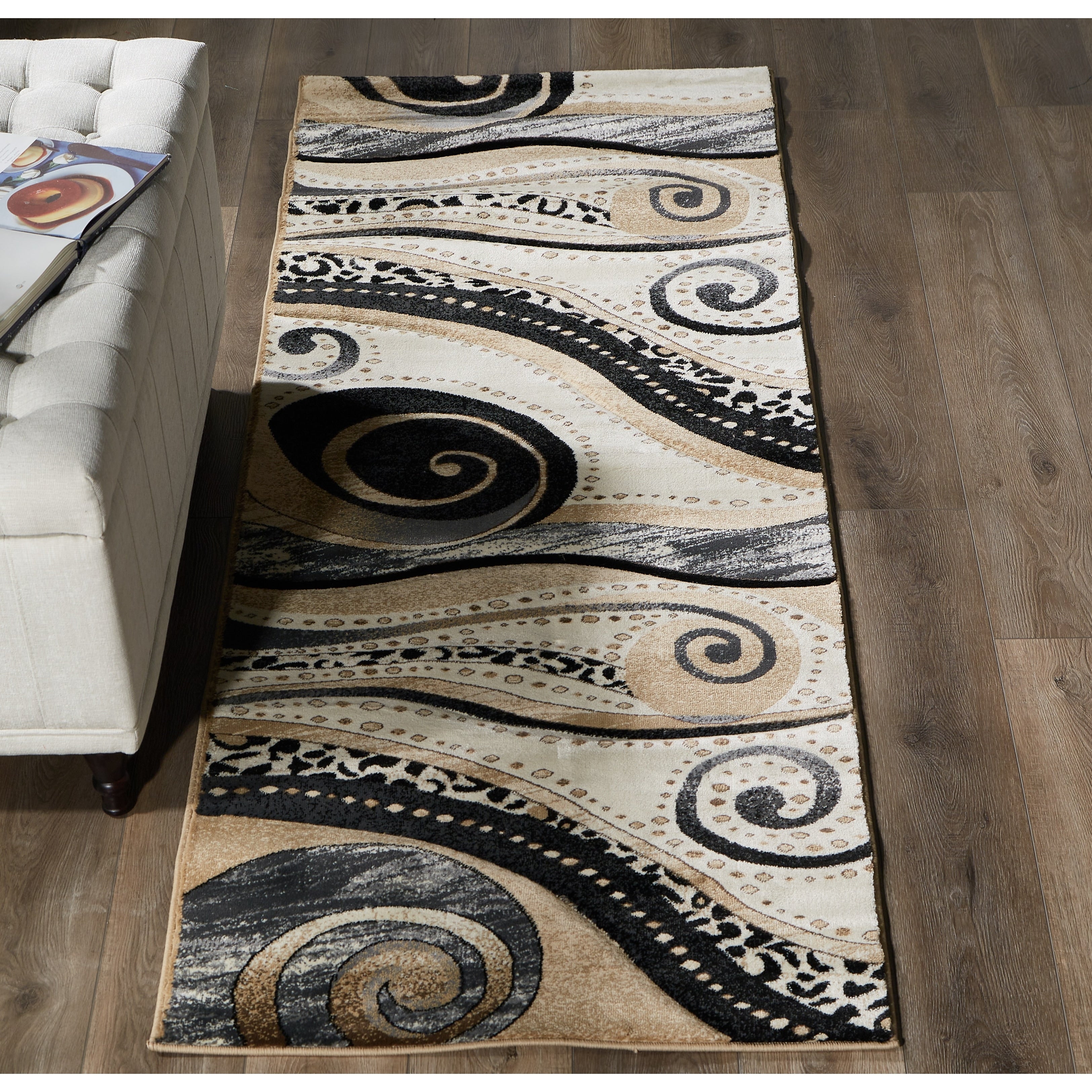Tapis Rhodes Collection Abstract Swirl