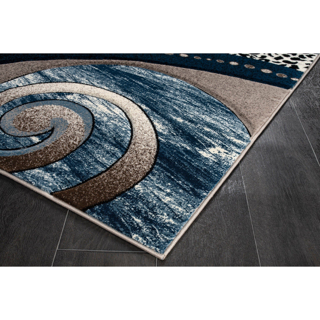 Tapis Rhodes Collection Abstract Swirl
