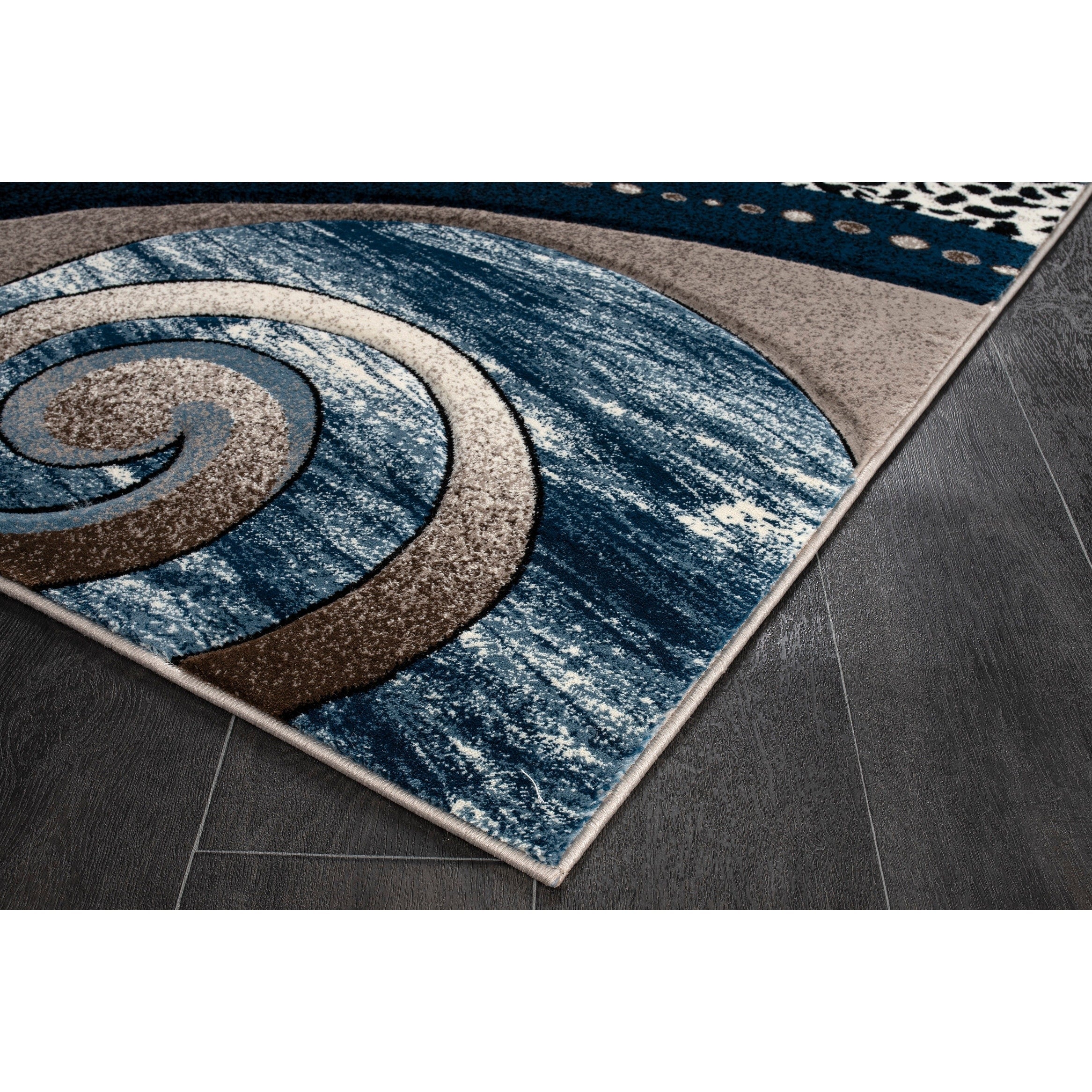 Tapis Rhodes Collection Abstract Swirl