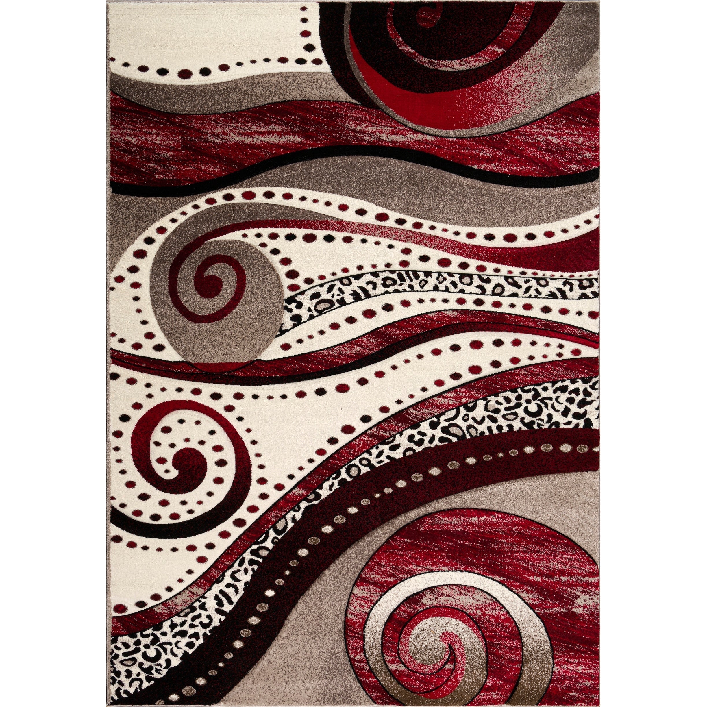 Tapis Rhodes Collection Abstract Swirl