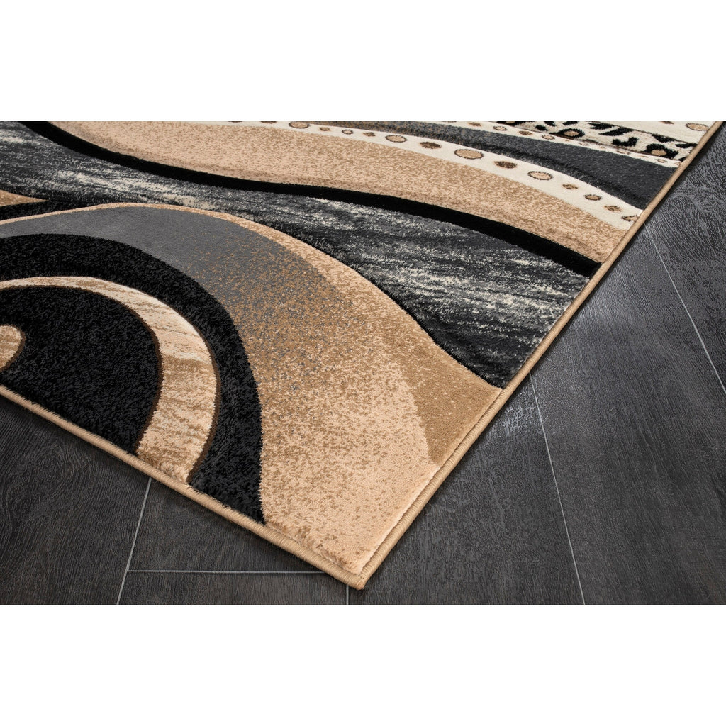 Tapis Rhodes Collection Abstract Swirl