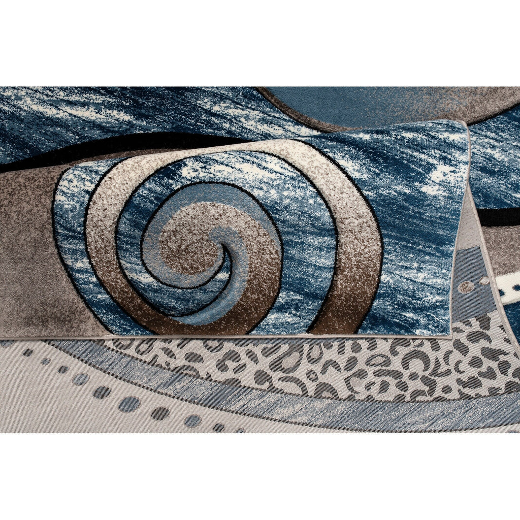 Tapis Rhodes Collection Abstract Swirl