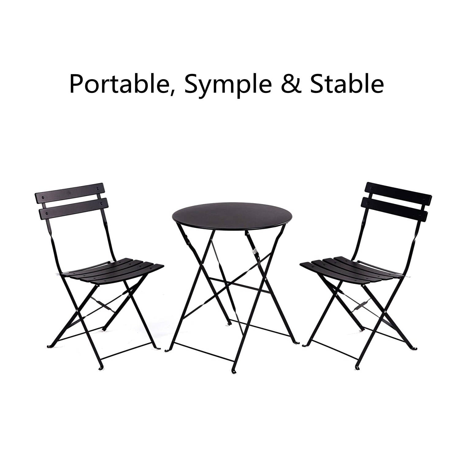 Round 2 Person - 23.6 Long Bistro Set