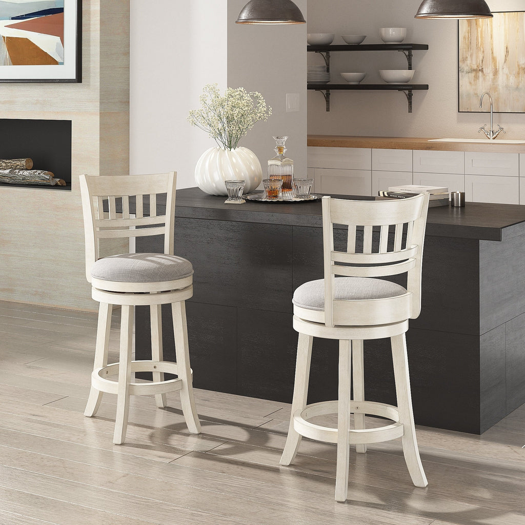 Rovinj Lattice Back 24H Swivel Counter Height Stool