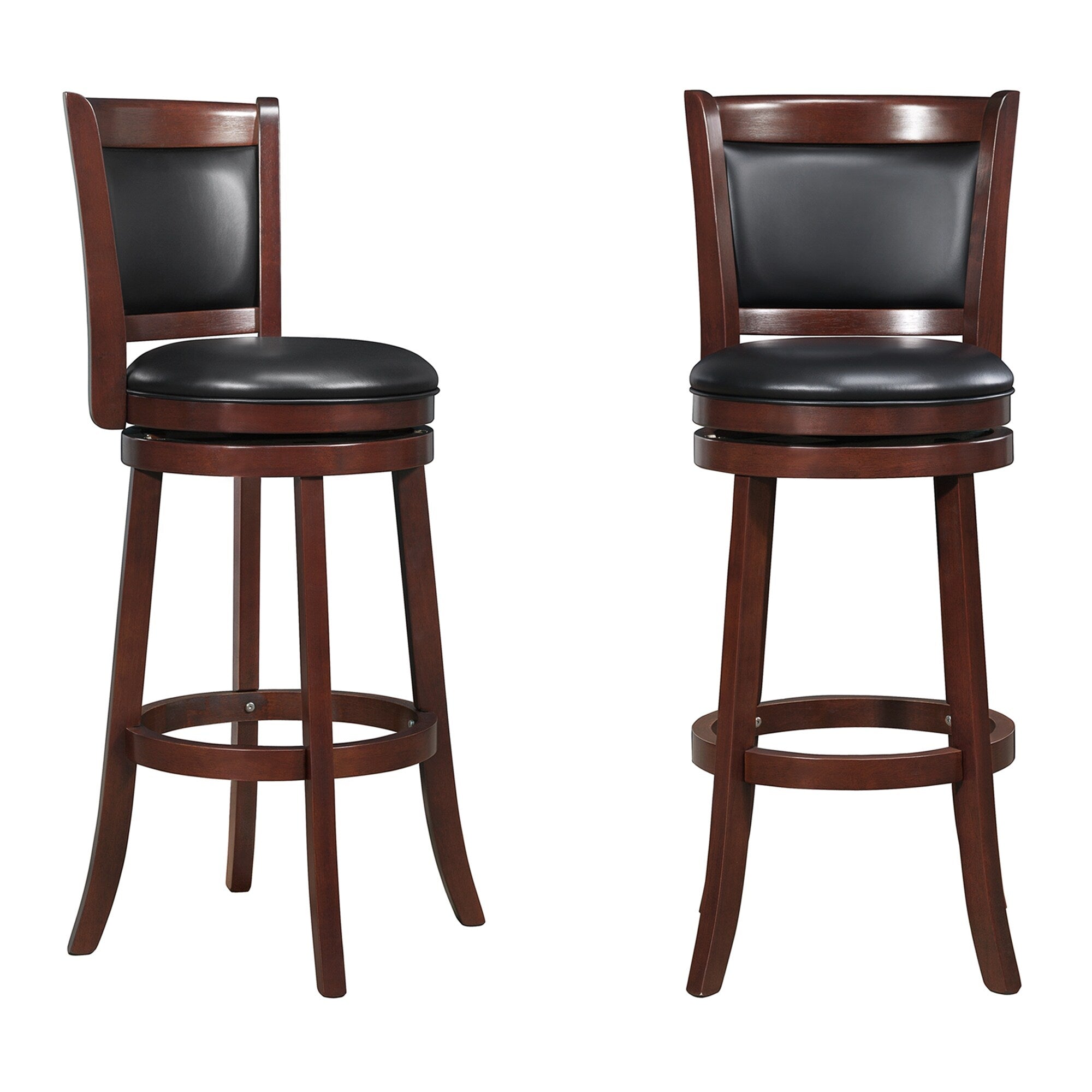 Rovinj Upholstered Back Swivel Bar Stool - Barstool