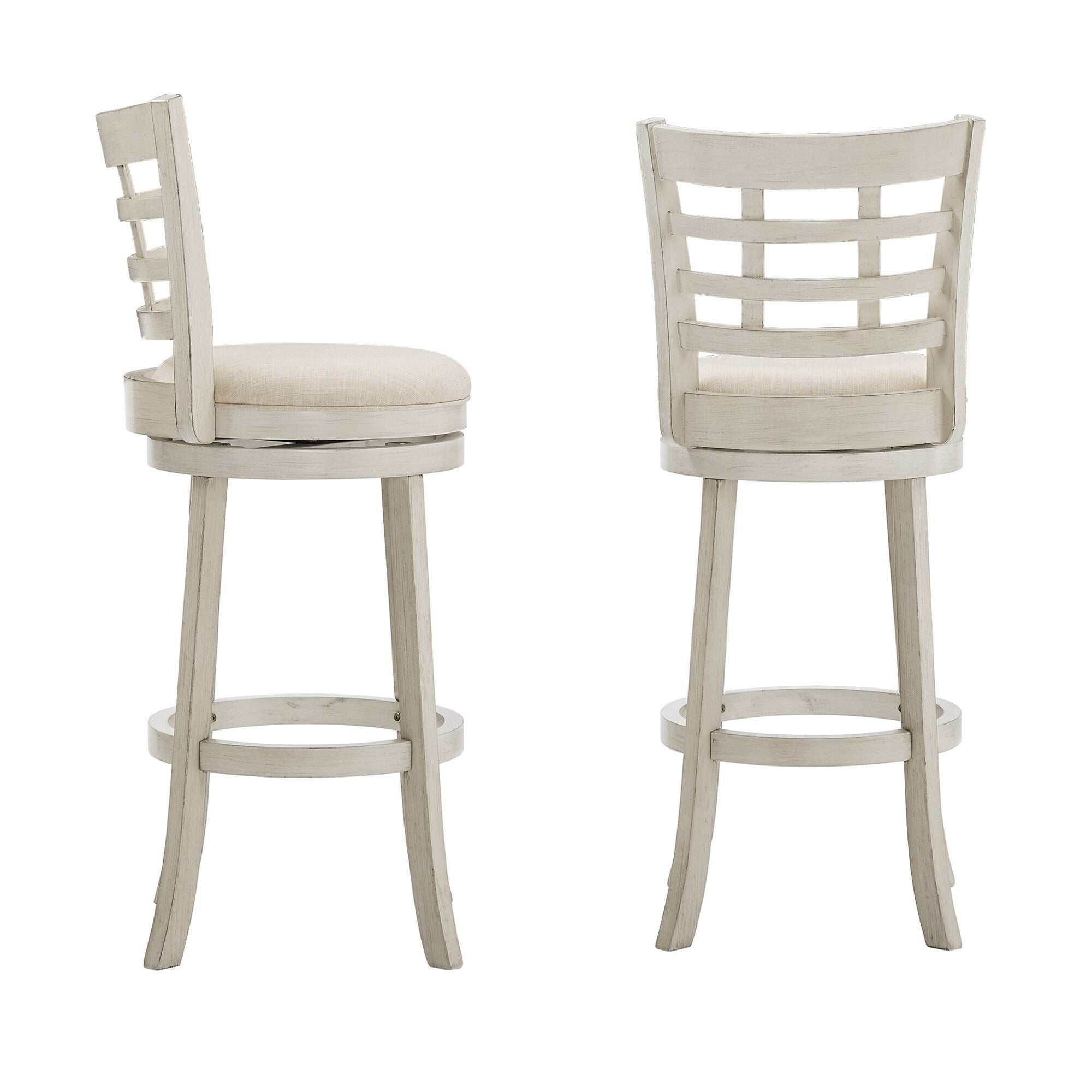 Rovinj Upholstered Back Swivel Bar Stool - Barstool