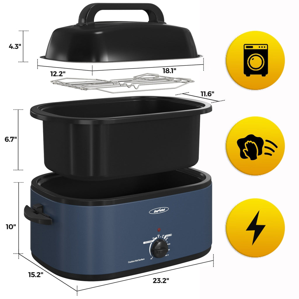 Royalcraft Roaster Oven with Removable Pan