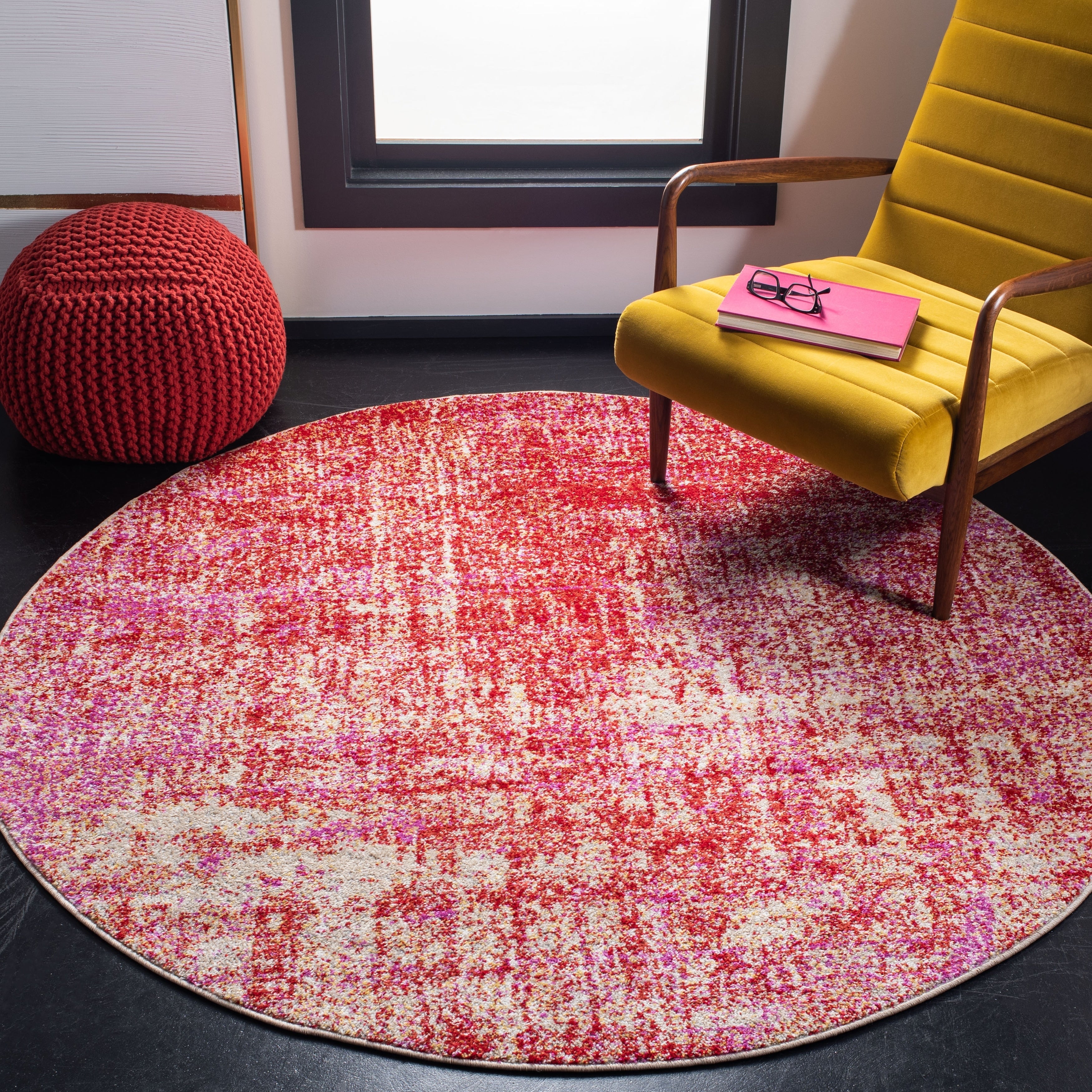 Tapis Adirondack Guillerma moderne abstrait vieilli SAFAVIEH