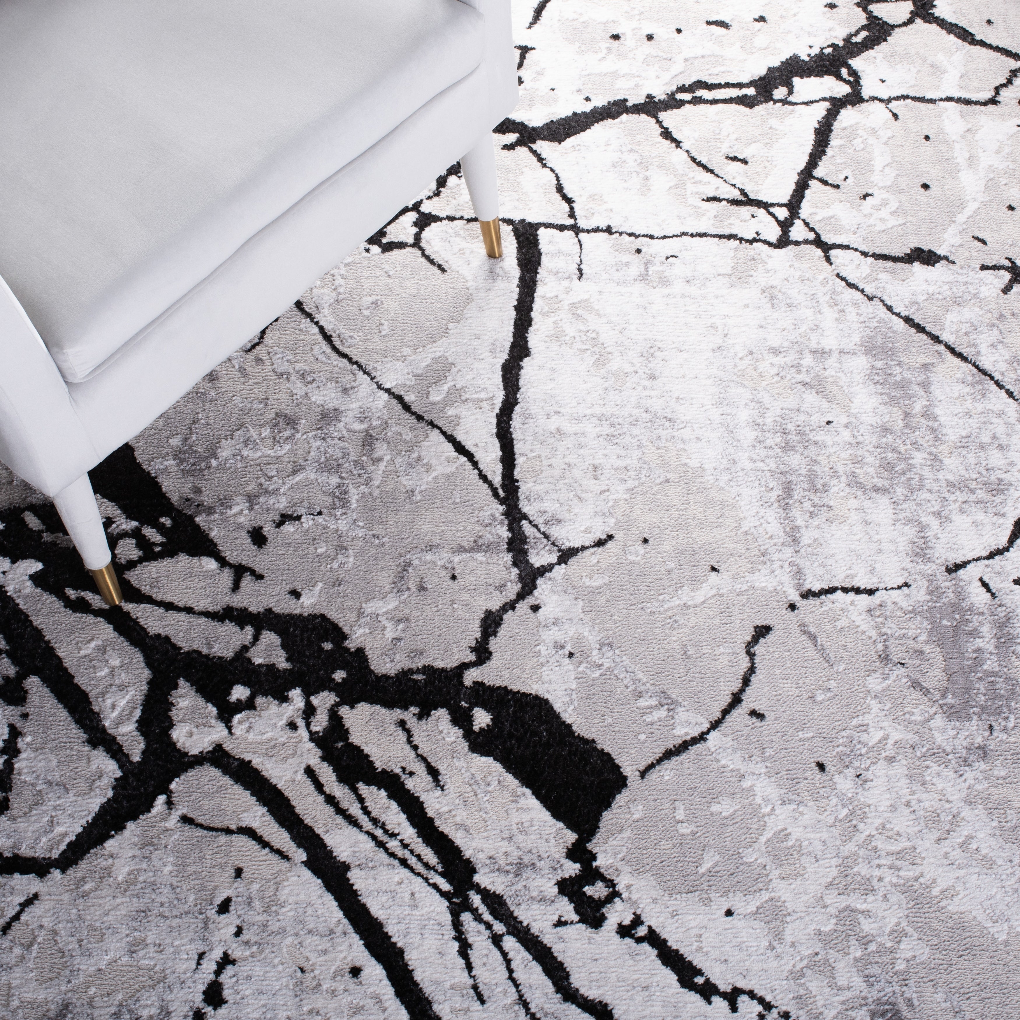 Tapis SAFAVIEH Amelia Alli moderne abstrait à l'aspect vieilli