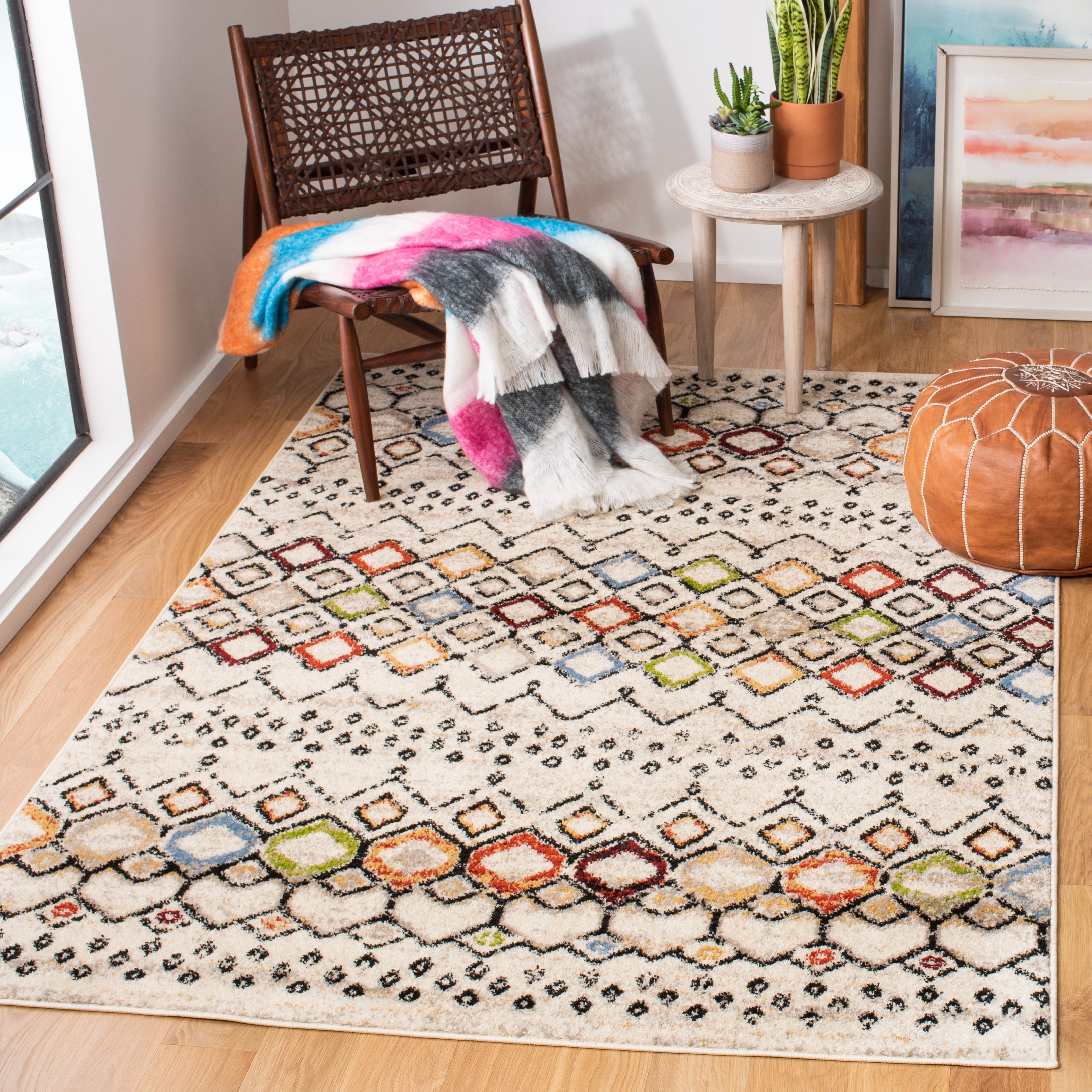 SAFAVIEH Tapis Boho Marocain Amsterdam Iskra