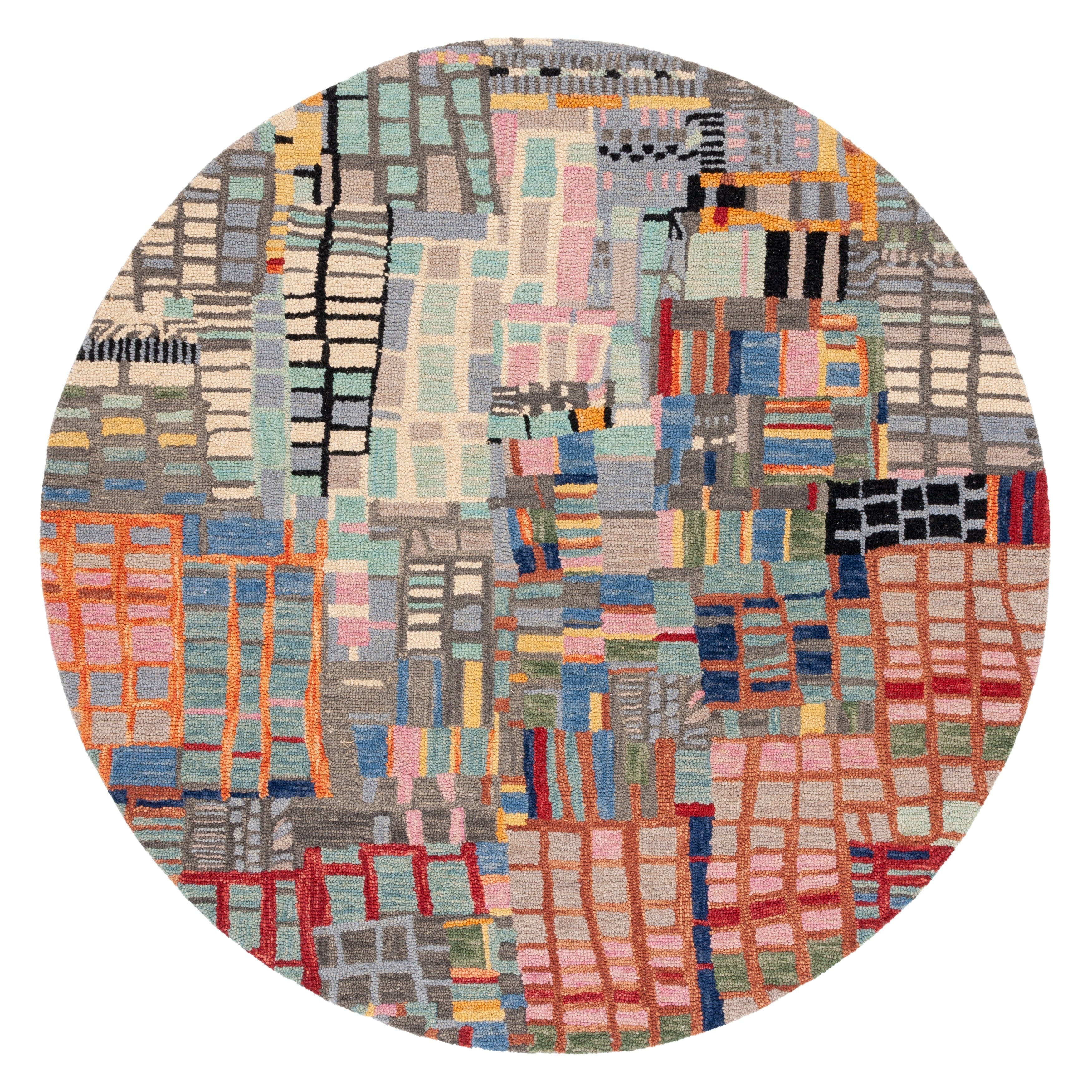 Tapis en laine abstrait bohème Aspen Anemone SAFAVIEH