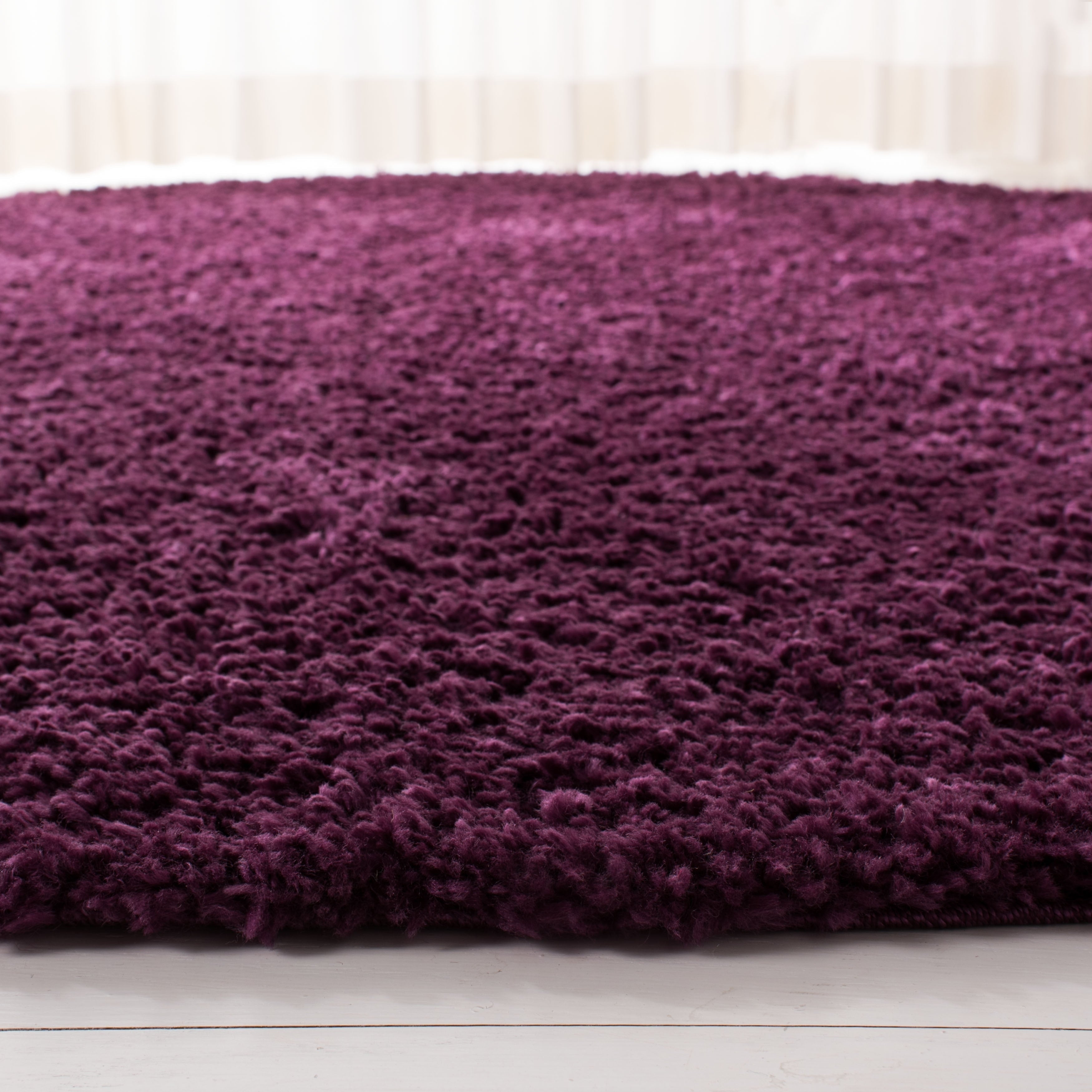 Tapis SAFAVIEH August Wilhelma Shag uni de 3 cm d'épaisseur
