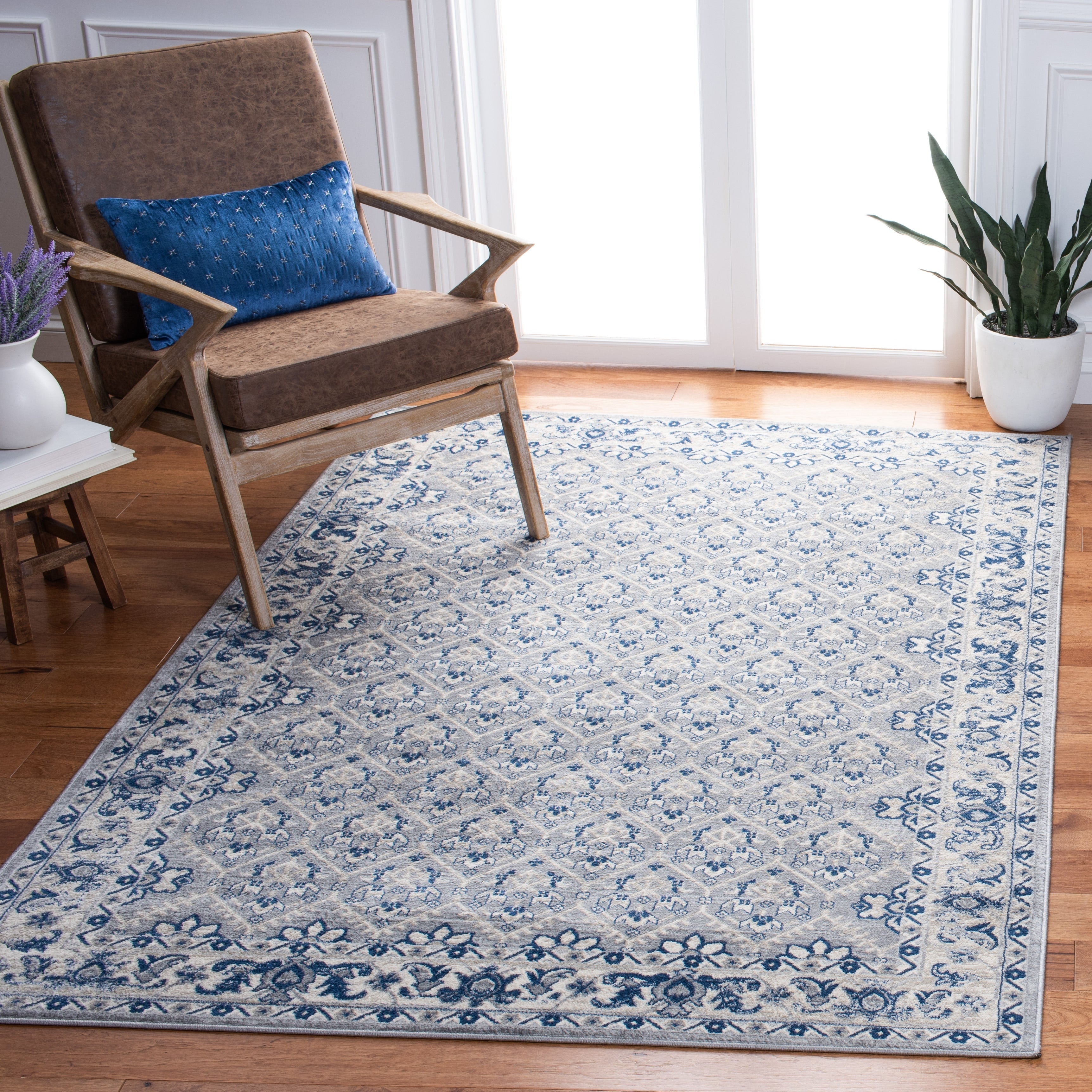 Tapis SAFAVIEH Brentwood Paunica à motif damassé oriental et treillis