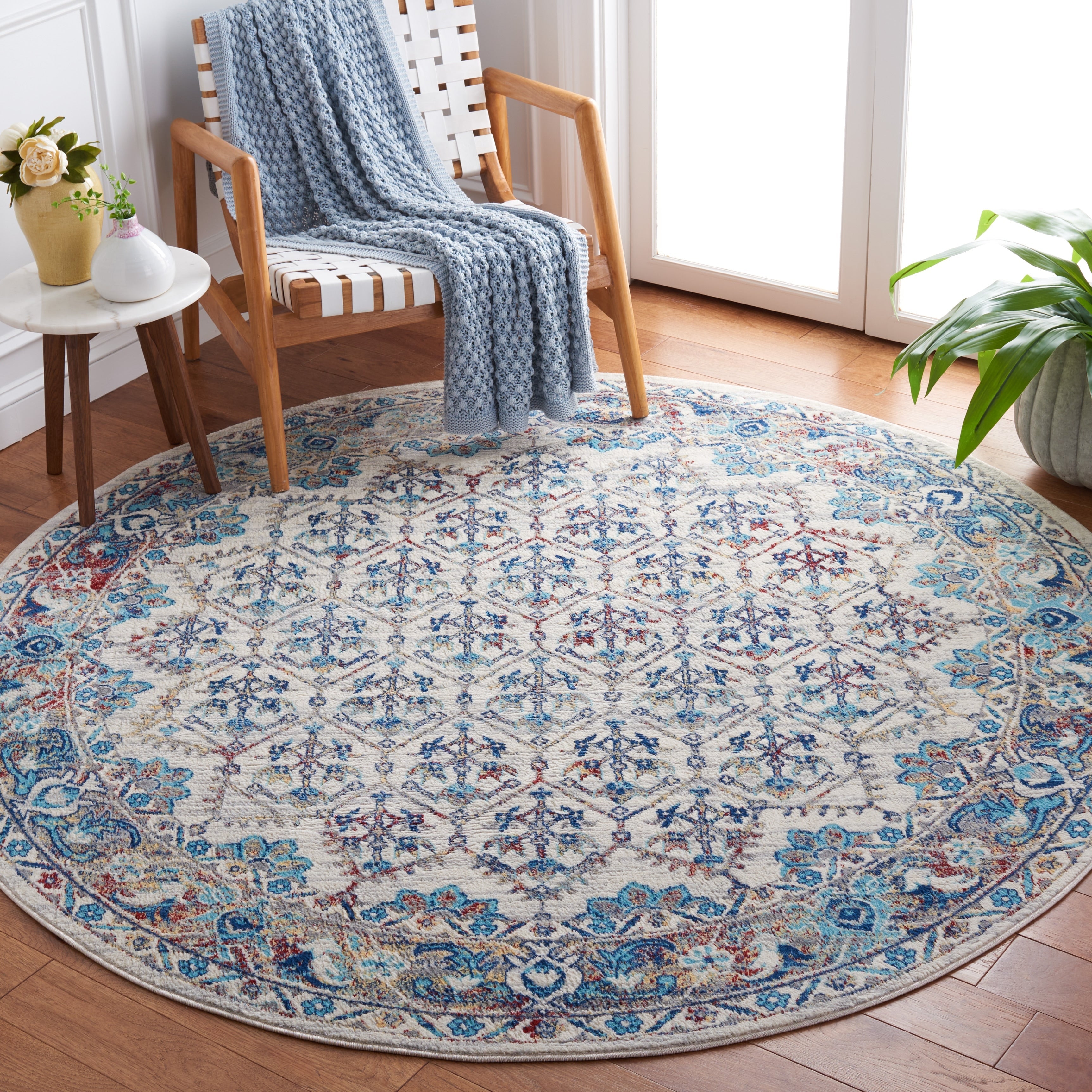 Tapis SAFAVIEH Brentwood Paunica à motif damassé oriental et treillis