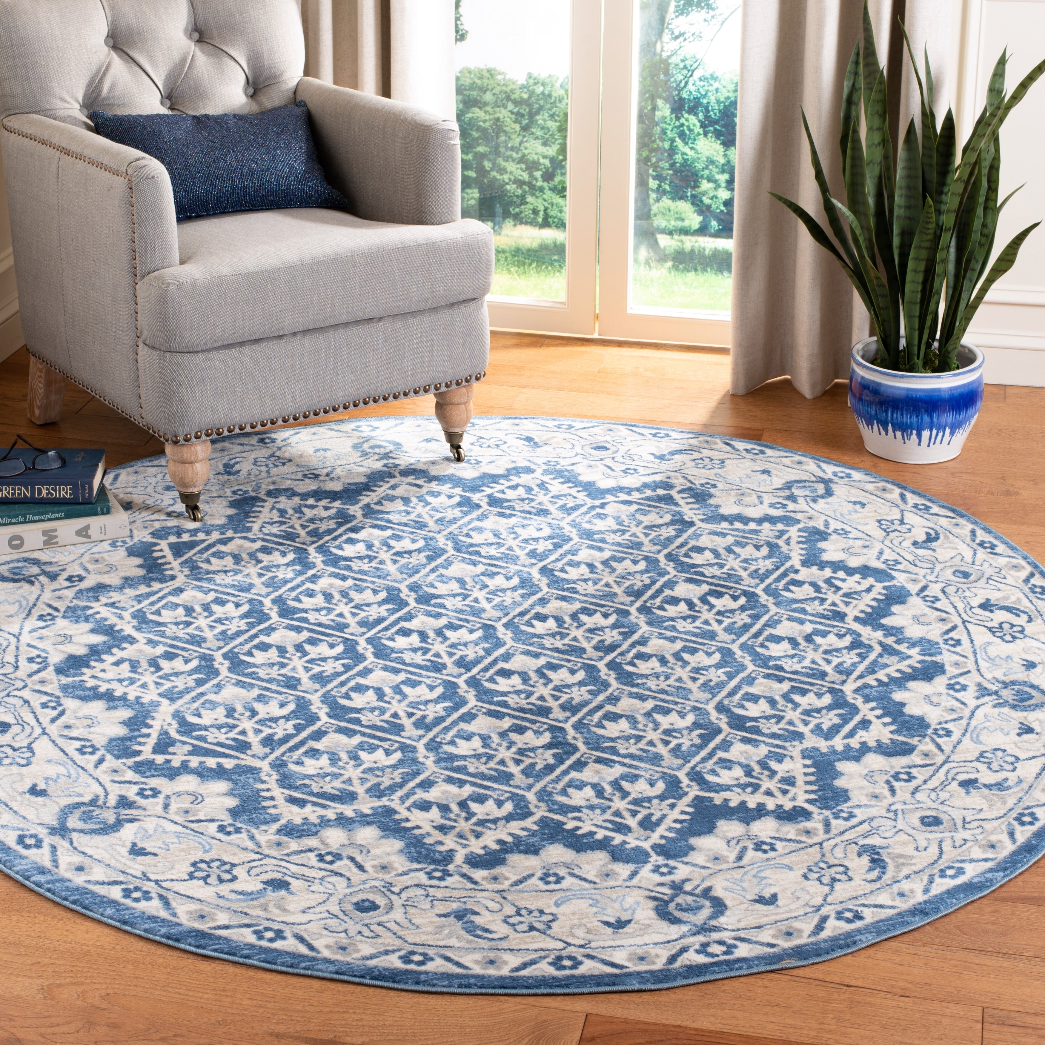 Tapis SAFAVIEH Brentwood Paunica à motif damassé oriental et treillis