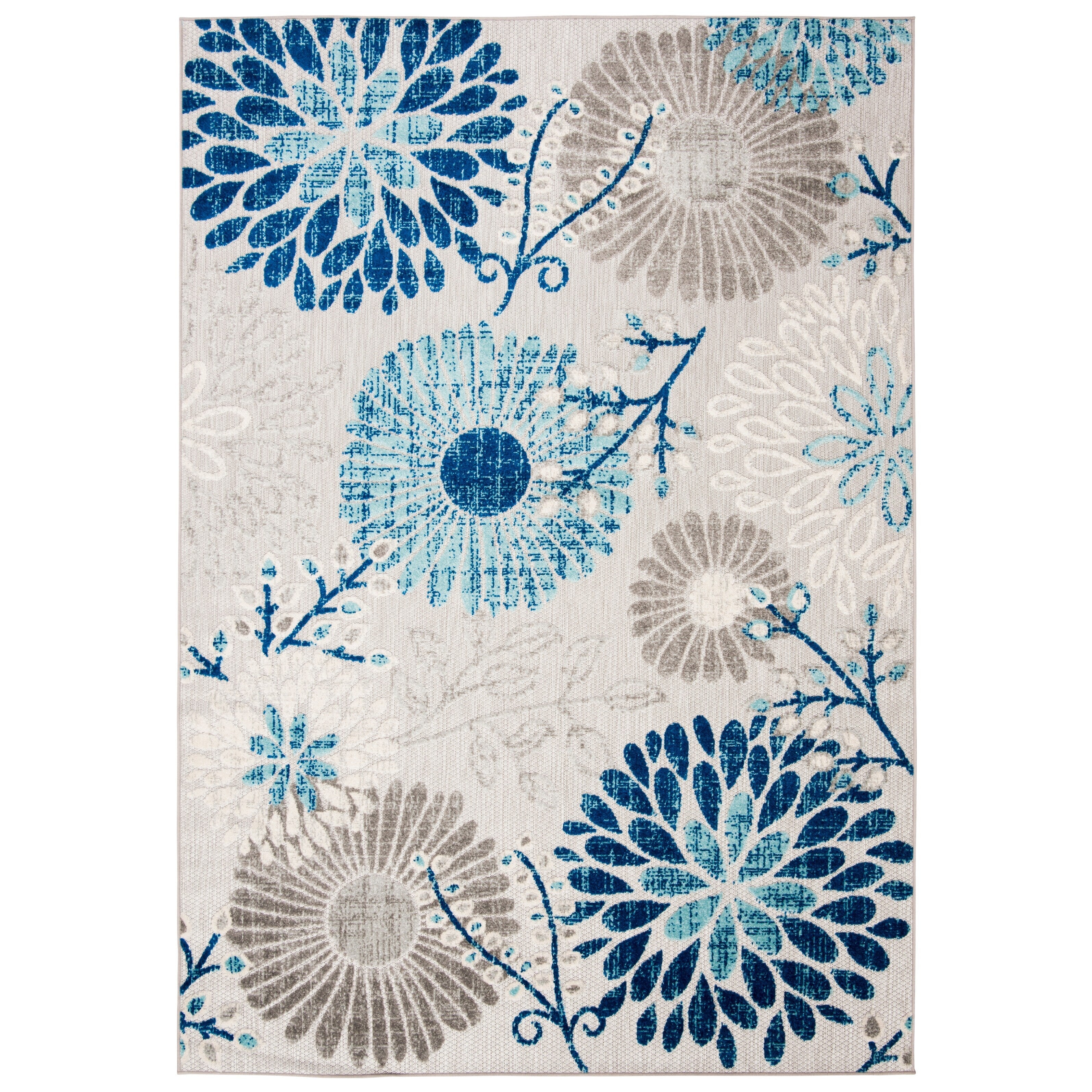 SAFAVIEH Cabana Hillechien Indoor/ Outdoor Waterproof Patio Floral Rug