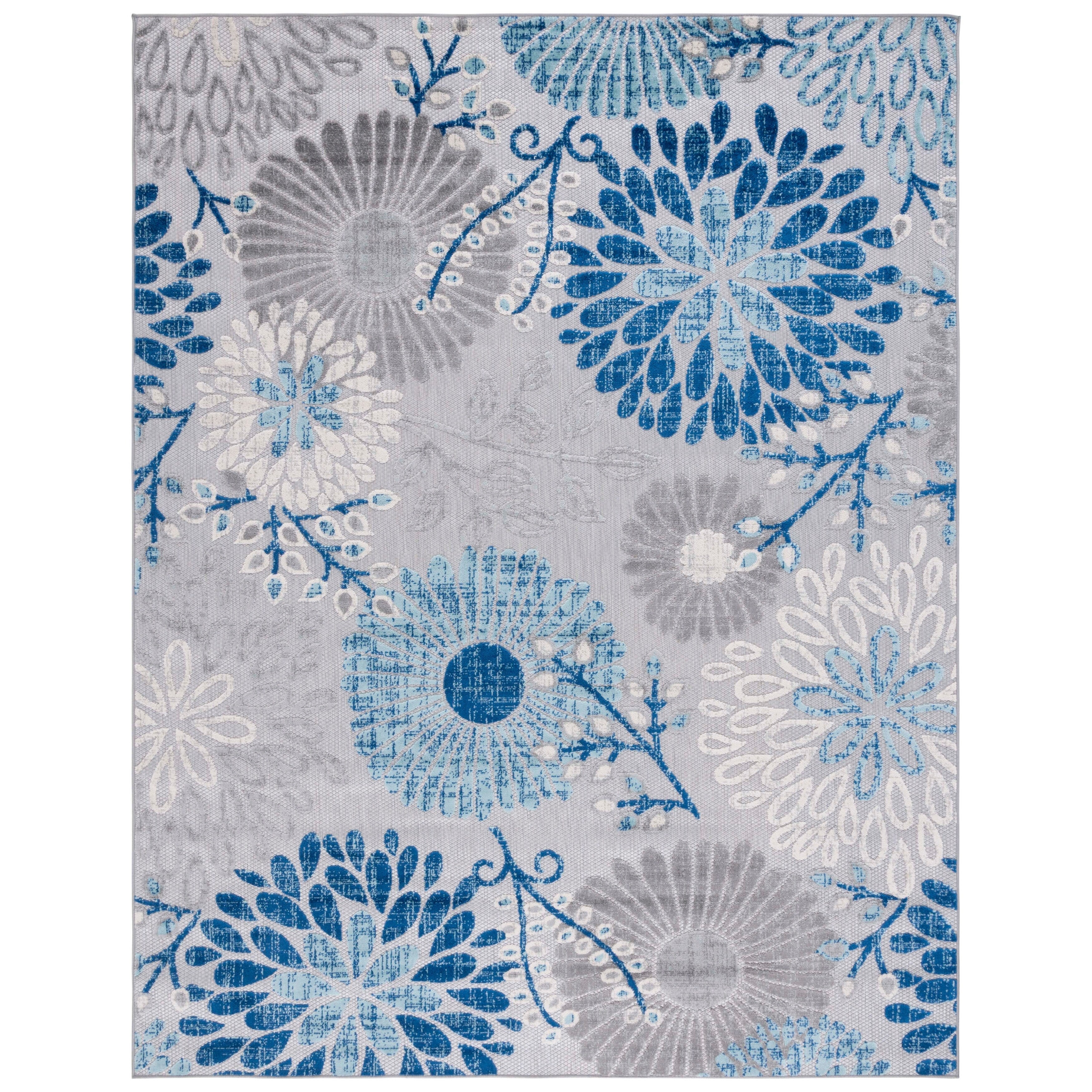 SAFAVIEH Cabana Hillechien Indoor/ Outdoor Waterproof Patio Floral Rug