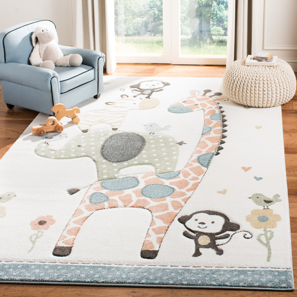 Tapis d'éveil SAFAVIEH Carousel Kids Miharu à motifs animaux