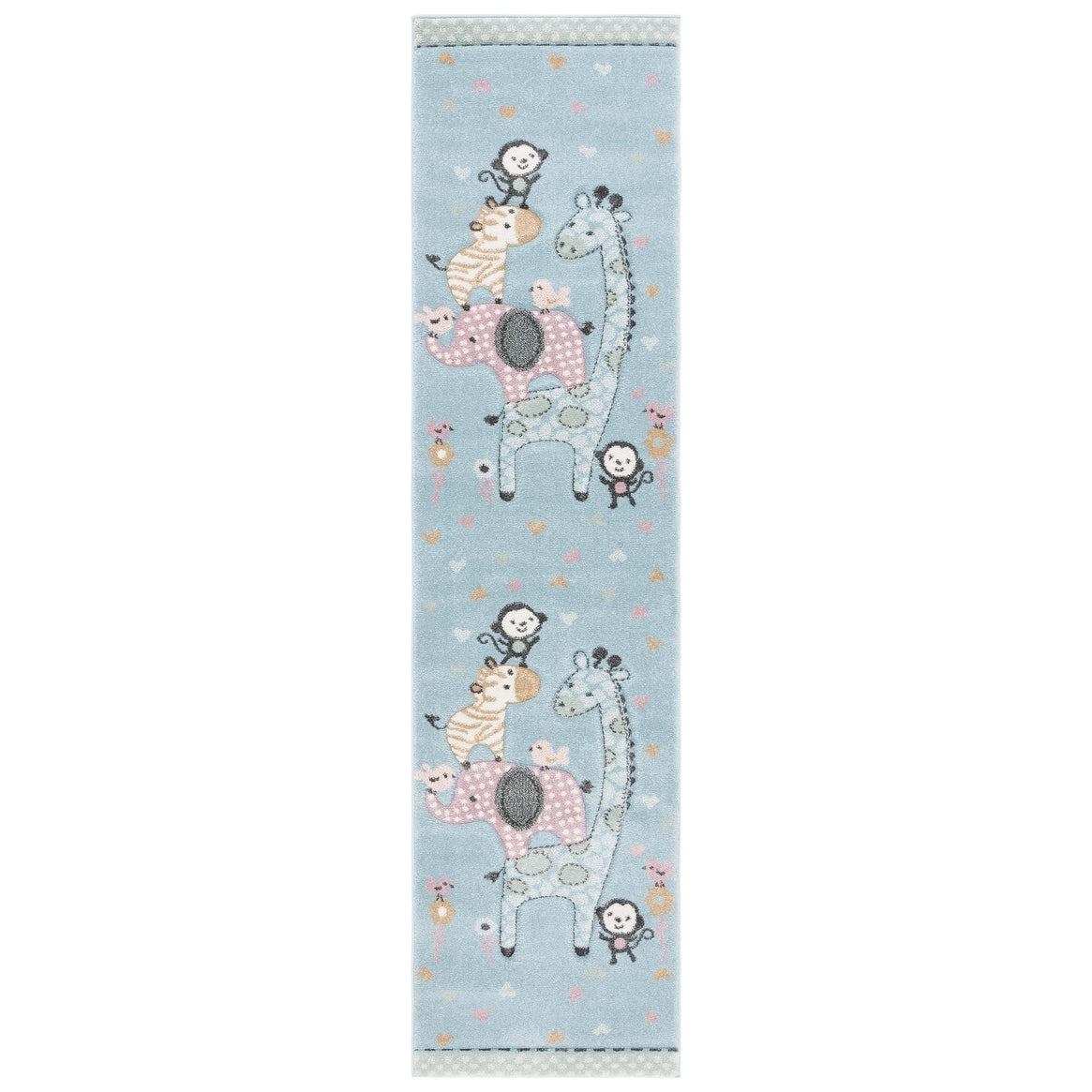 Tapis d'éveil SAFAVIEH Carousel Kids Miharu à motifs animaux