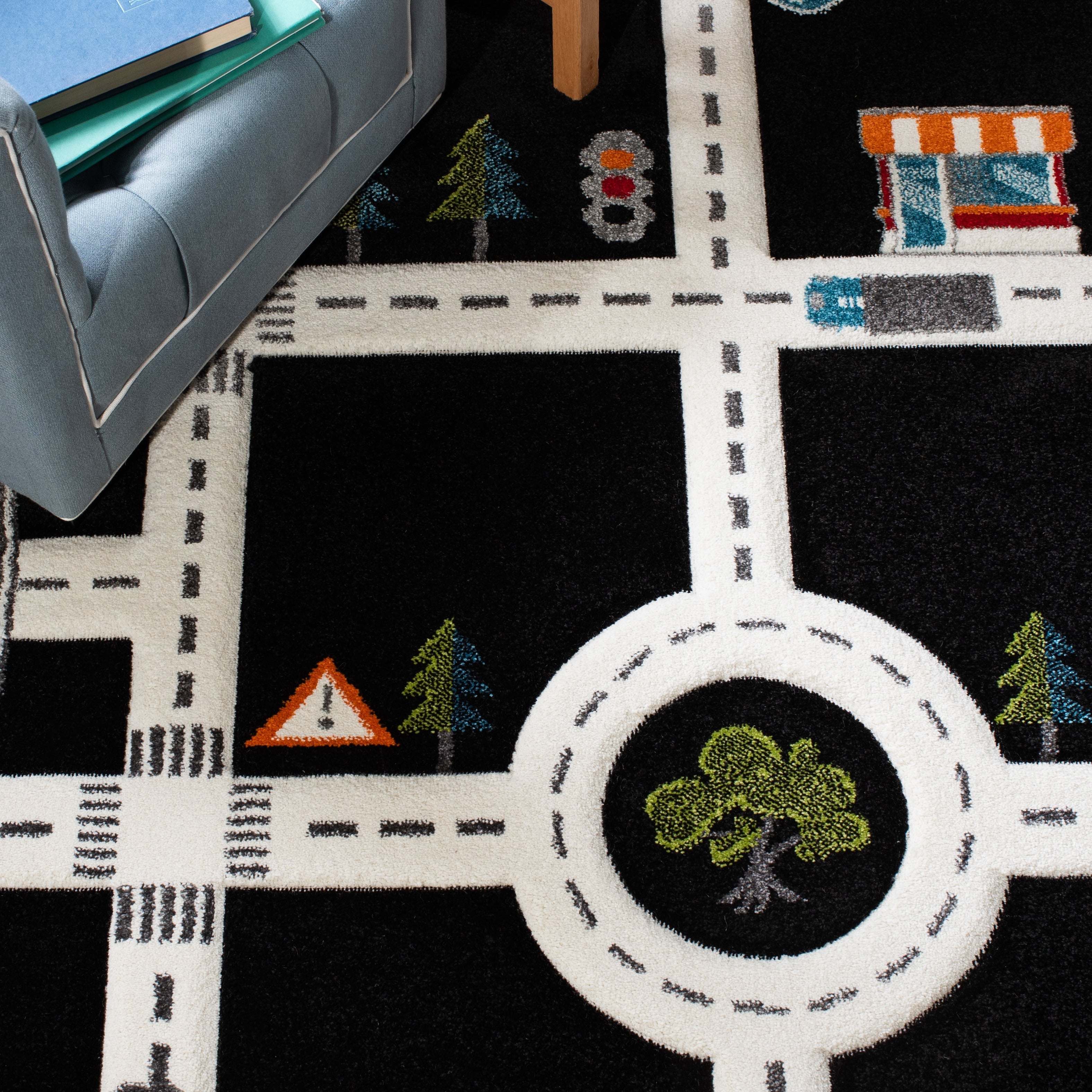 Tapis de route pour enfants SAFAVIEH Carousel Kids Riemy Neighborhood