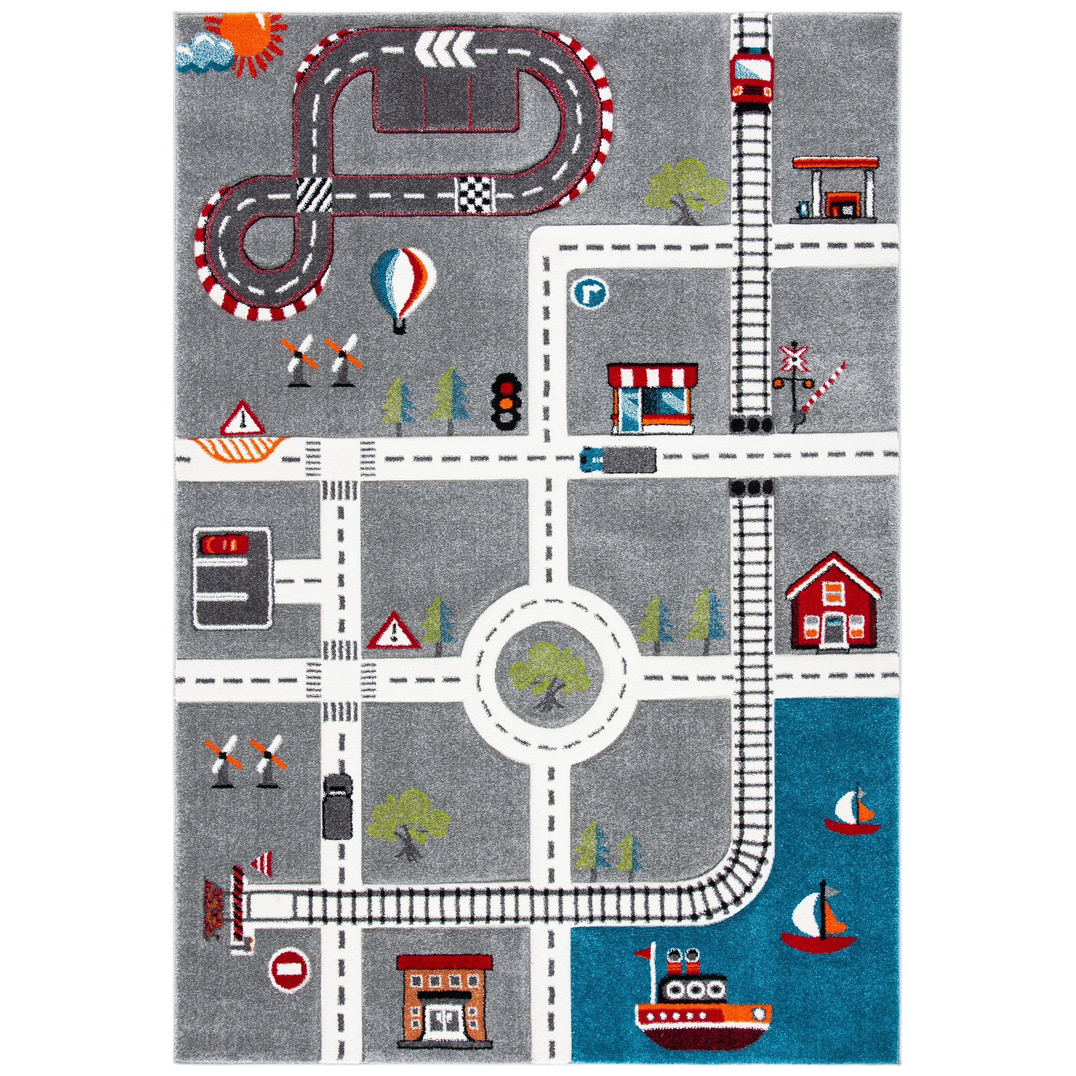 Tapis de route pour enfants SAFAVIEH Carousel Kids Riemy Neighborhood