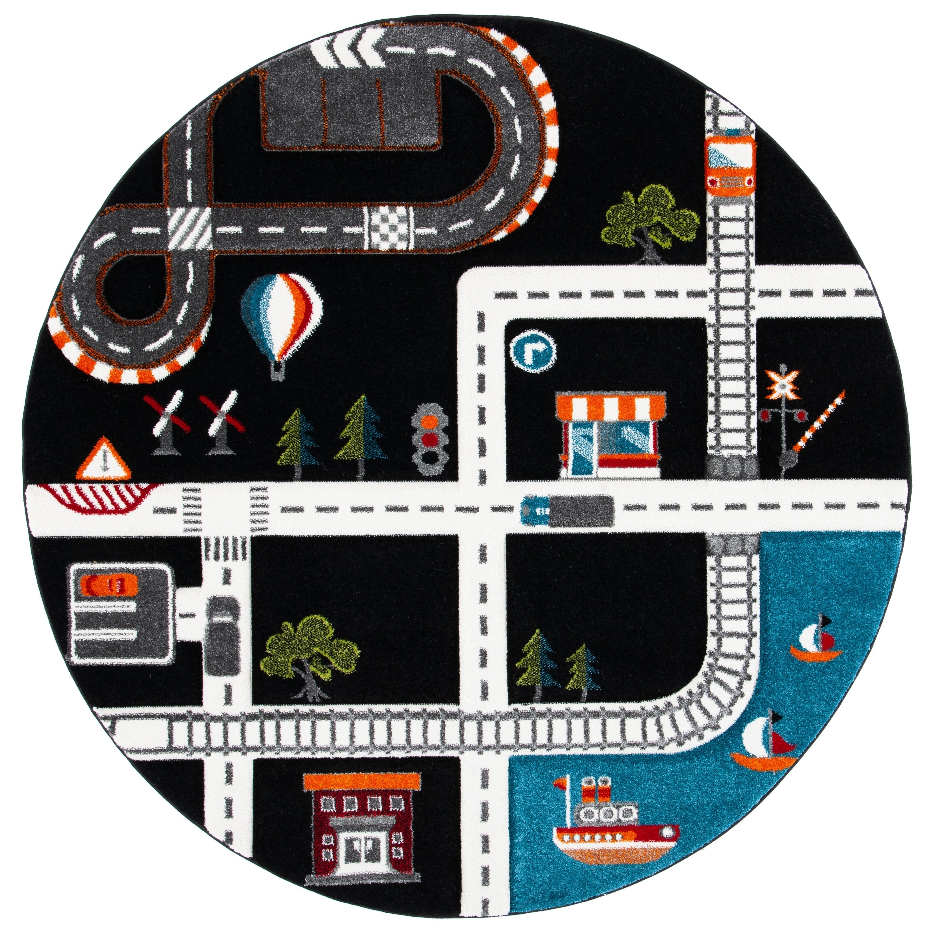 Tapis de route pour enfants SAFAVIEH Carousel Kids Riemy Neighborhood