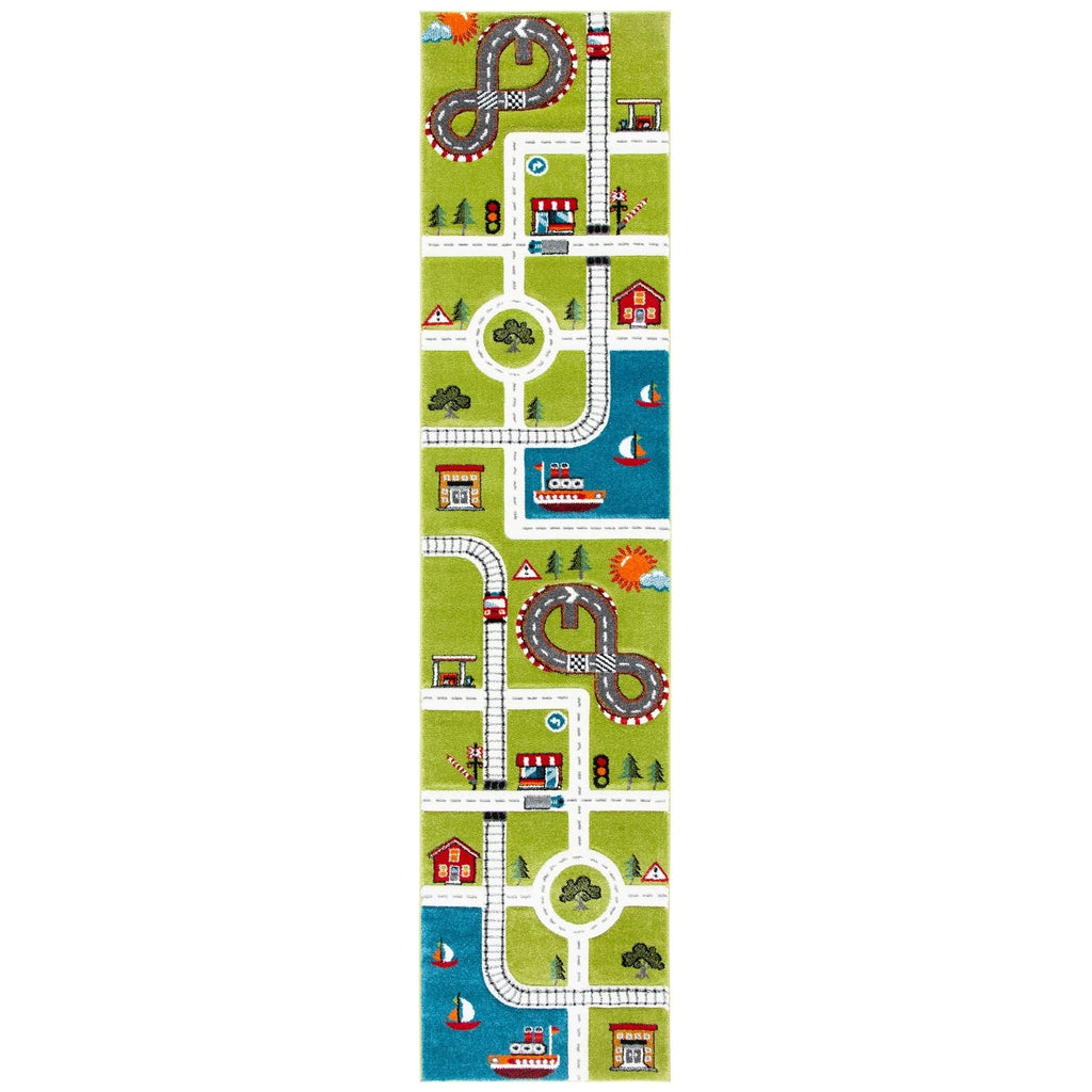 Tapis de route pour enfants SAFAVIEH Carousel Kids Riemy Neighborhood
