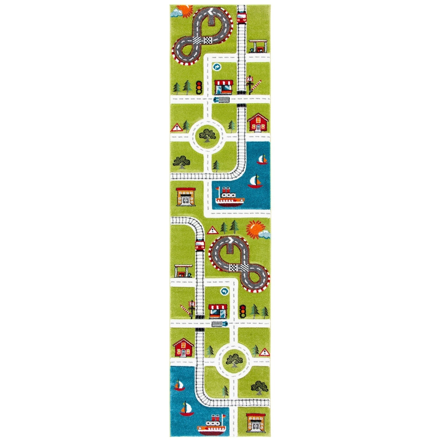 Tapis de route pour enfants SAFAVIEH Carousel Kids Riemy Neighborhood
