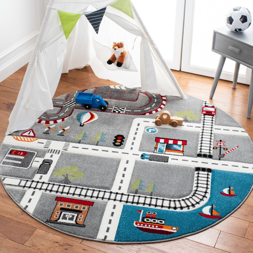 Tapis de route pour enfants SAFAVIEH Carousel Kids Riemy Neighborhood
