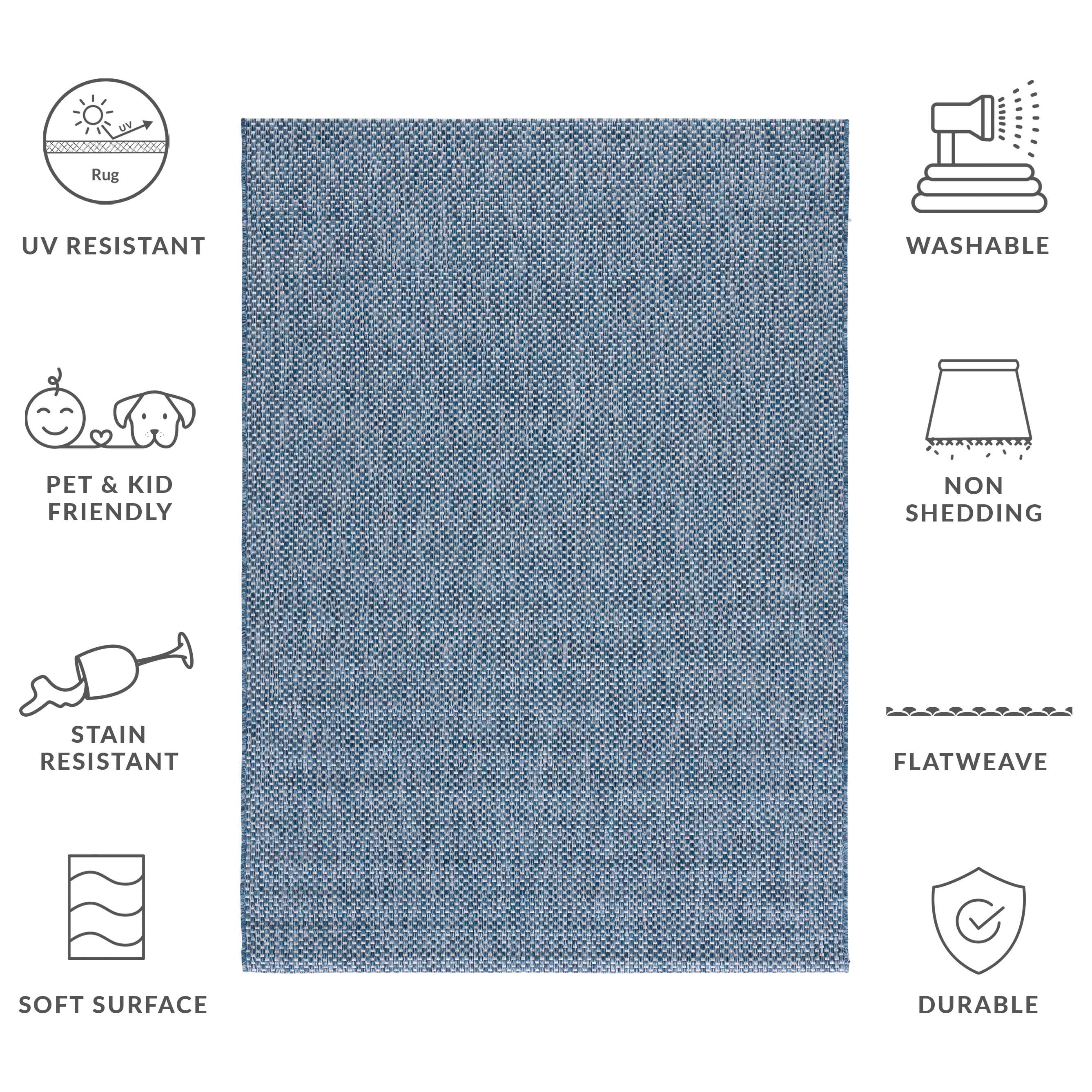 SAFAVIEH Courtyard Begajeta Indoor/Outdoor Waterproof Patio Backyard Rug.